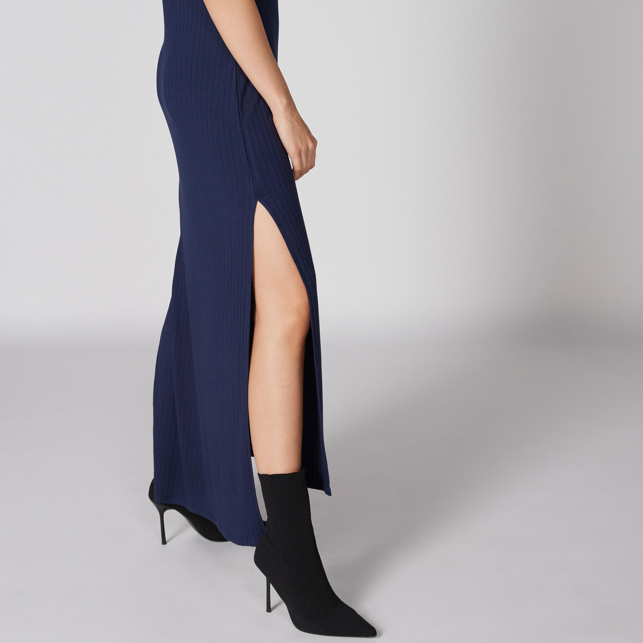 فستان ماكسي دون أكمام بياقة مستديرة وفتحة-women-clothing-dresses-image-4