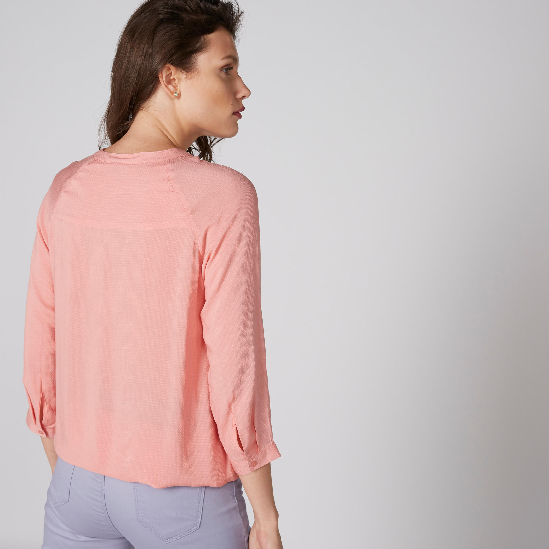 بلوزة بياقة هينلي وأكمام طويلة-women-clothing-shirtsandblouses-blouses-image-2