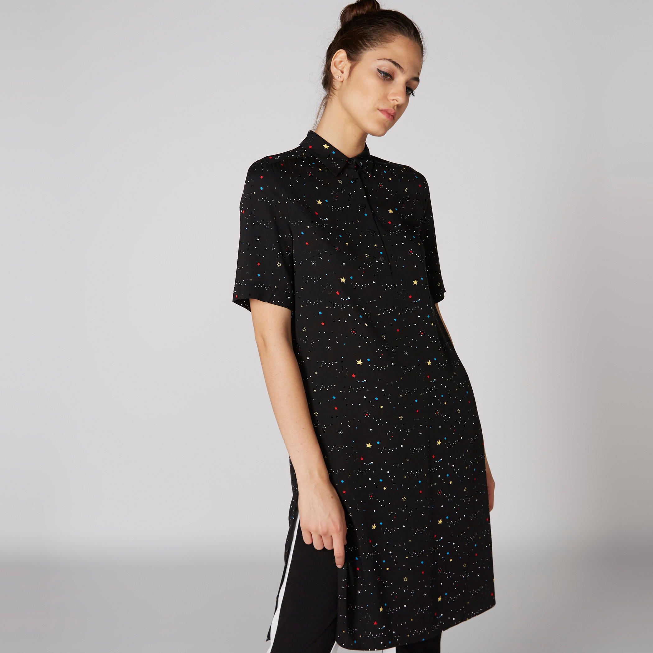 تونيك بطبعات وياقة عريضة وأكمام قصيرة-women-clothing-shirtsandblouses-blouses-image-3