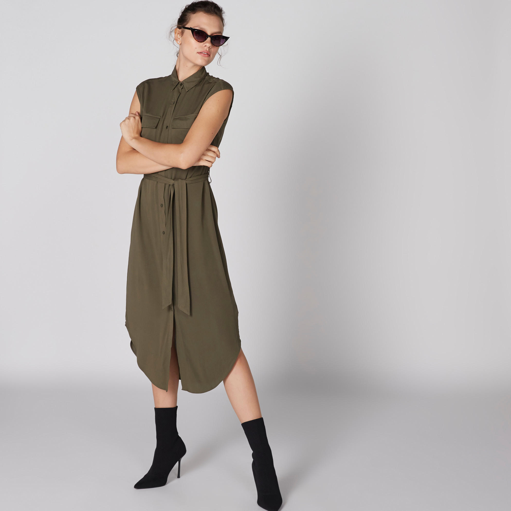 فستان ميدي بلا أكمام بجيوب ورباط-women-clothing-dresses-image-3