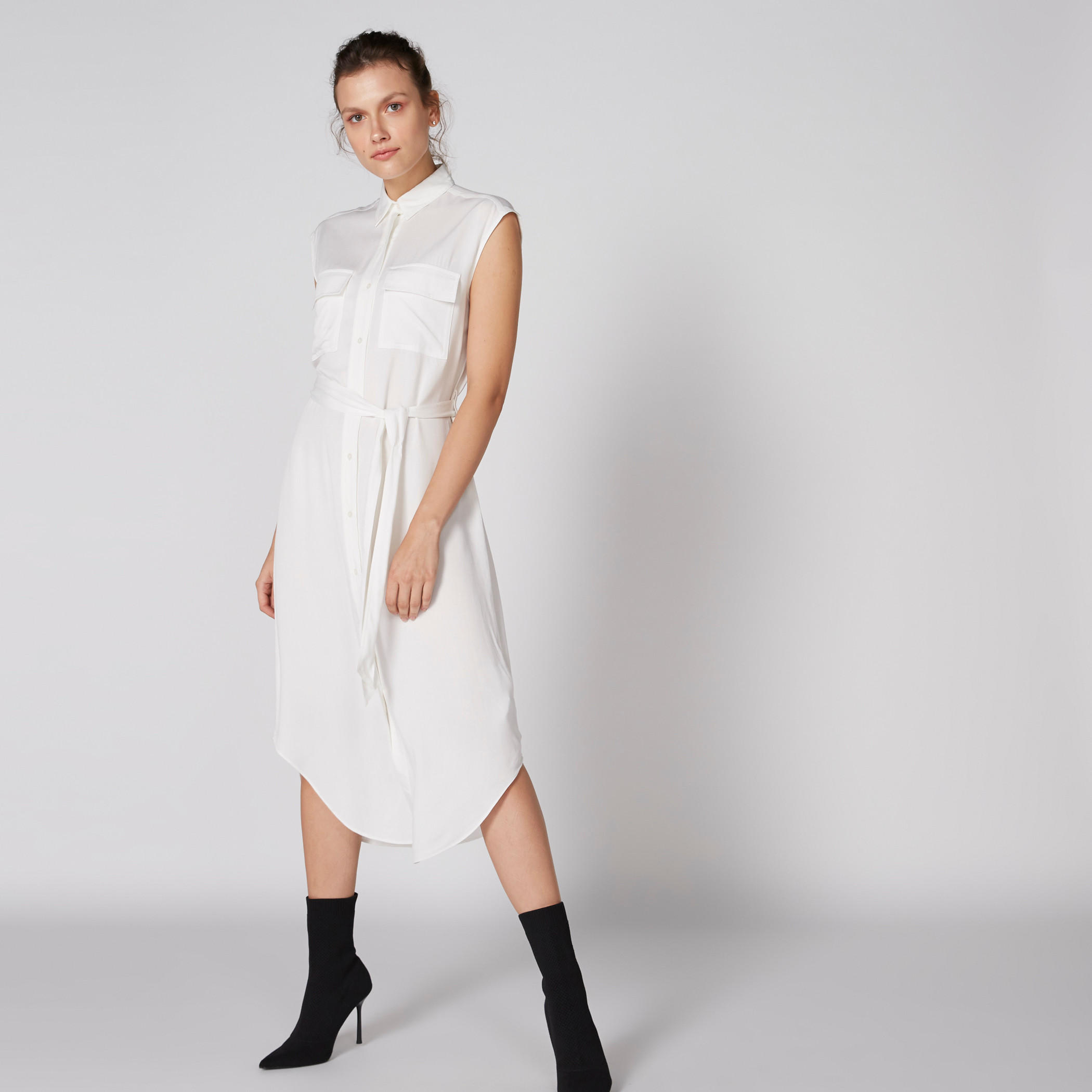 فستان قميص دون أكمام بأزرار وأربطة-women-clothing-dresses-image-1