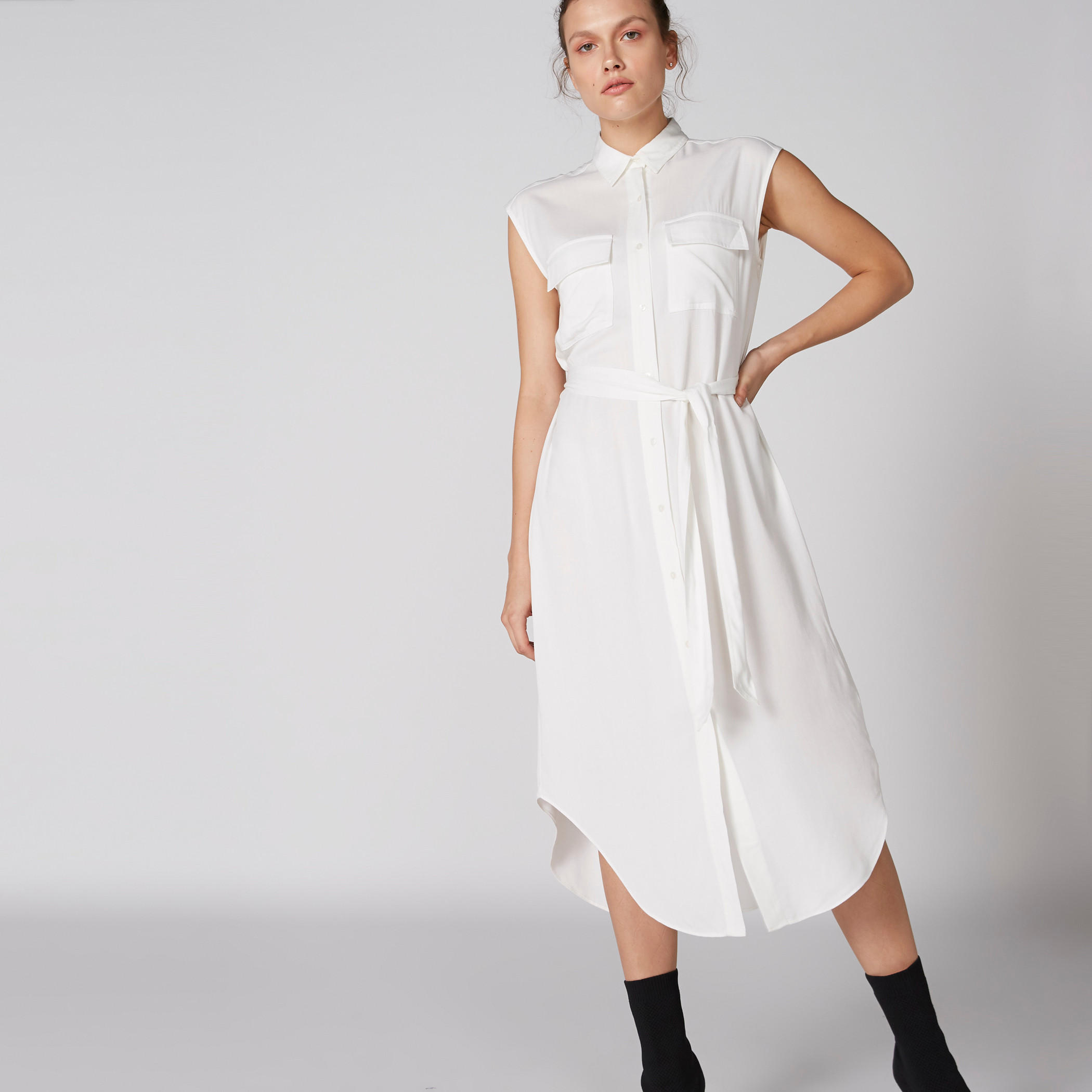 فستان قميص دون أكمام بأزرار وأربطة-women-clothing-dresses-image-3