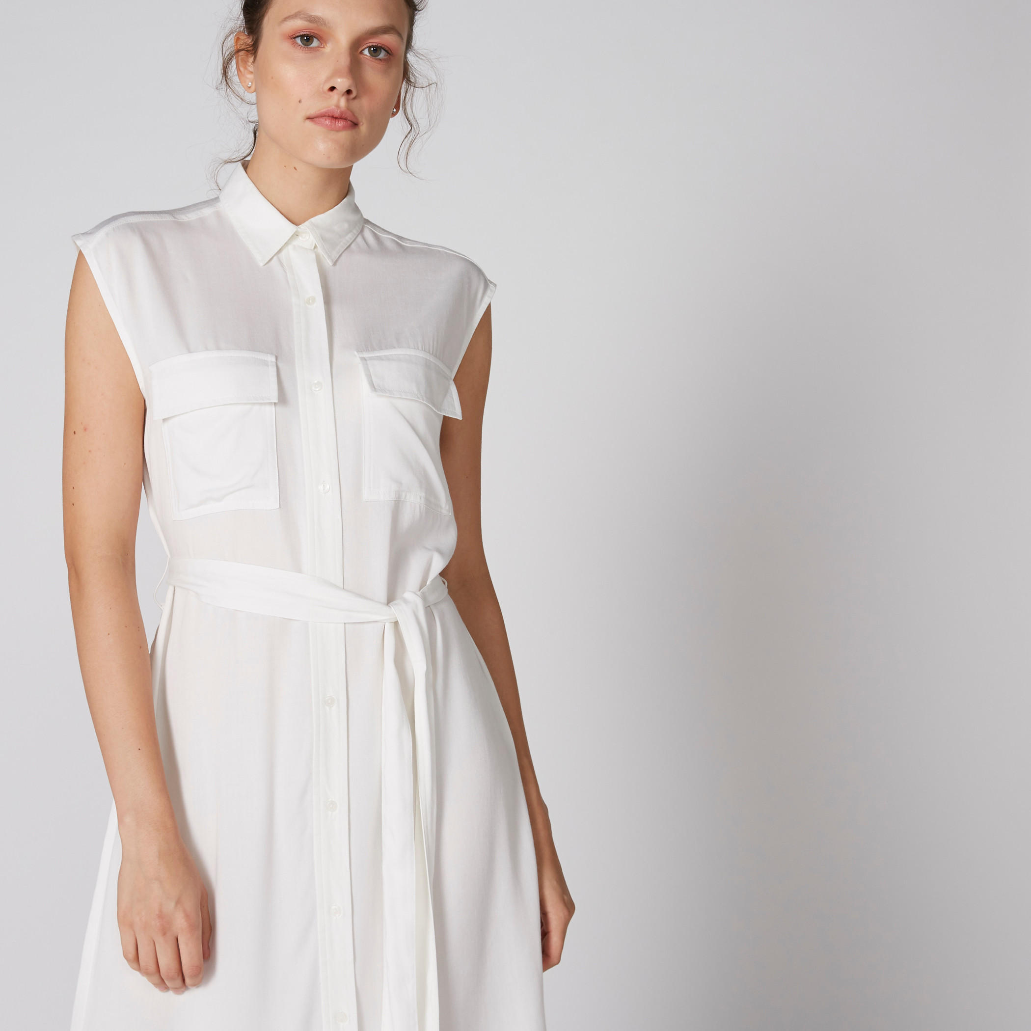 فستان قميص دون أكمام بأزرار وأربطة-women-clothing-dresses-image-4