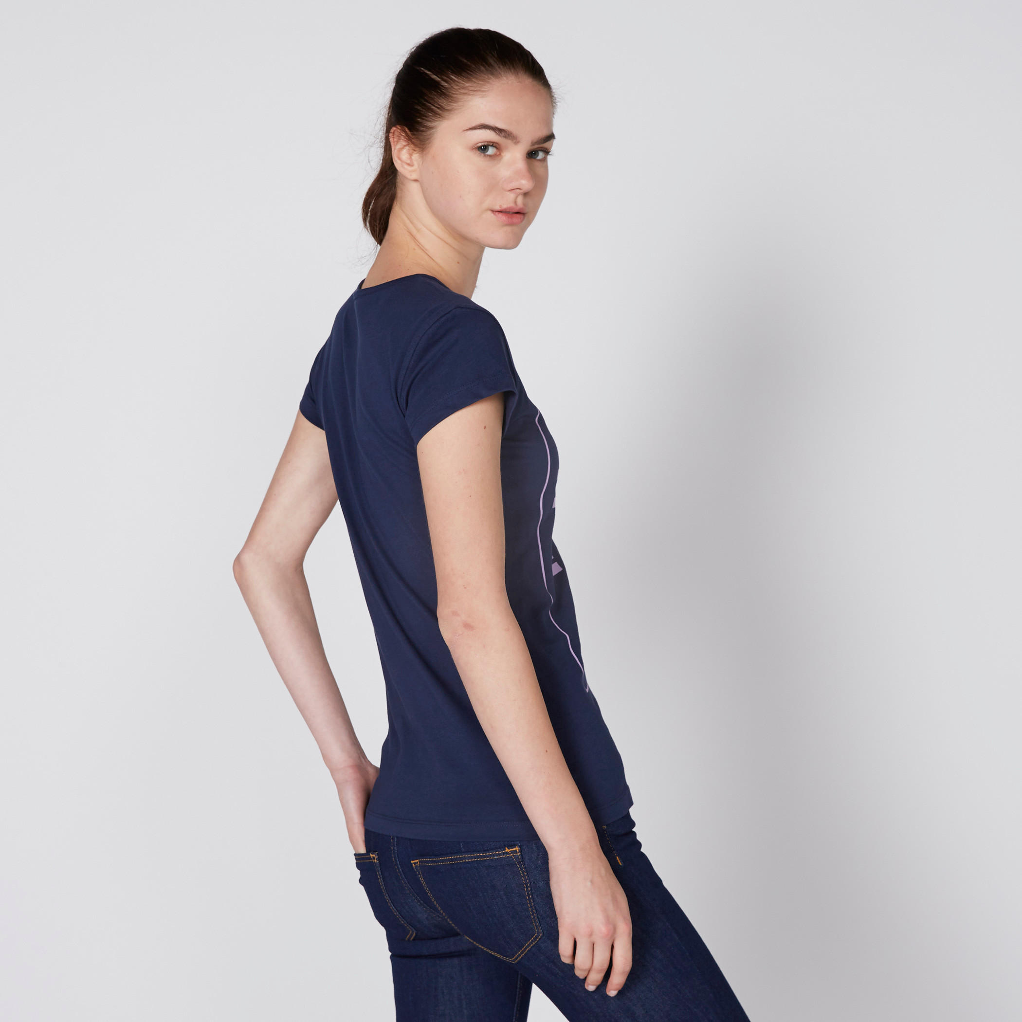 تيشيرت بياقة مستديرة وأكمام كاب وطبعات-women-clothing-tshirts-image-3