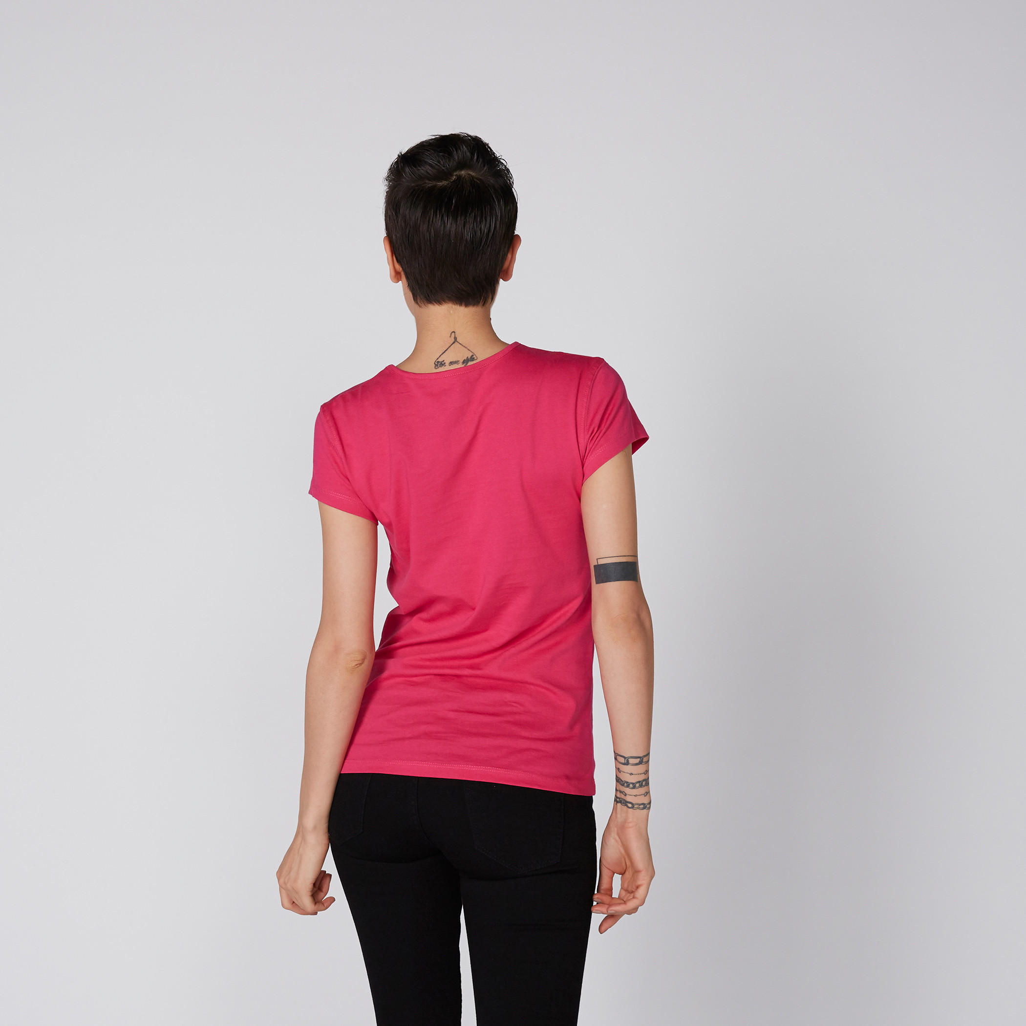 تيشيرت بياقة مستديرة وأكمام كاب وطبعات-women-clothing-tshirts-image-2