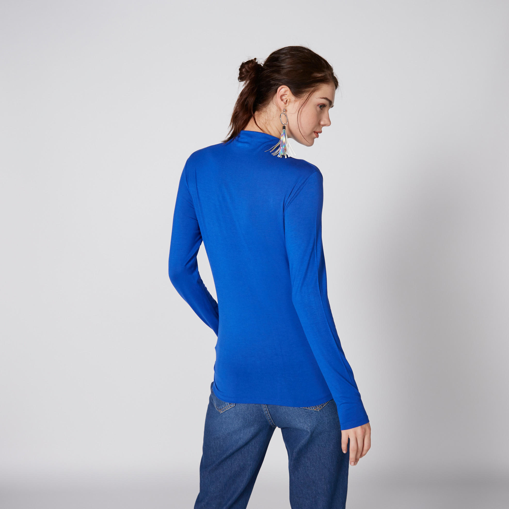Turtle Neck T-Shirt with Long Sleeves-women-clothing-tshirts-image-2