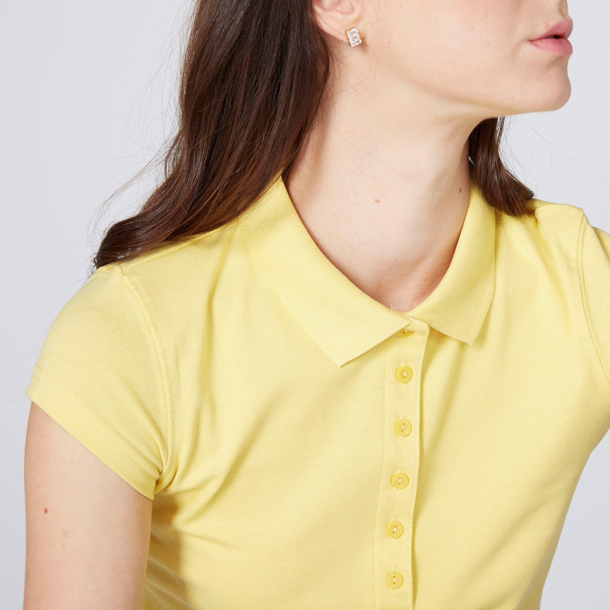 تيشيرت بياقة بولو وأكمام كاب-women-clothing-tshirts-image-3