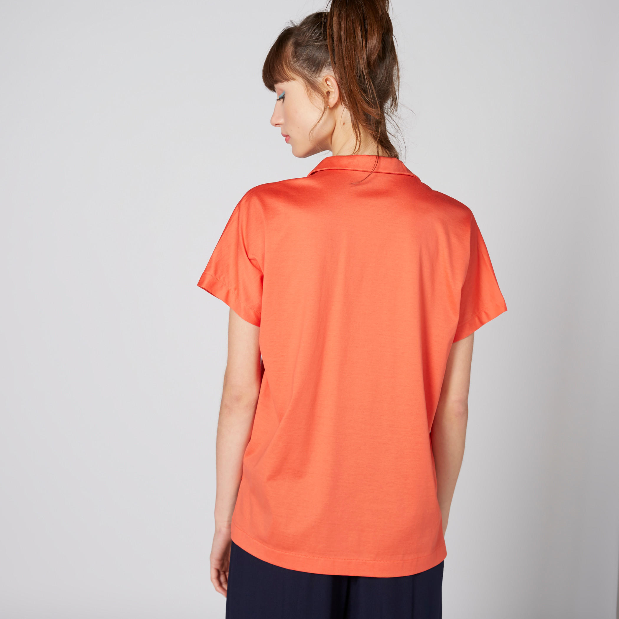 بلوزة بياقة عادية وأكمام قصيرة-women-clothing-shirtsandblouses-blouses-image-10