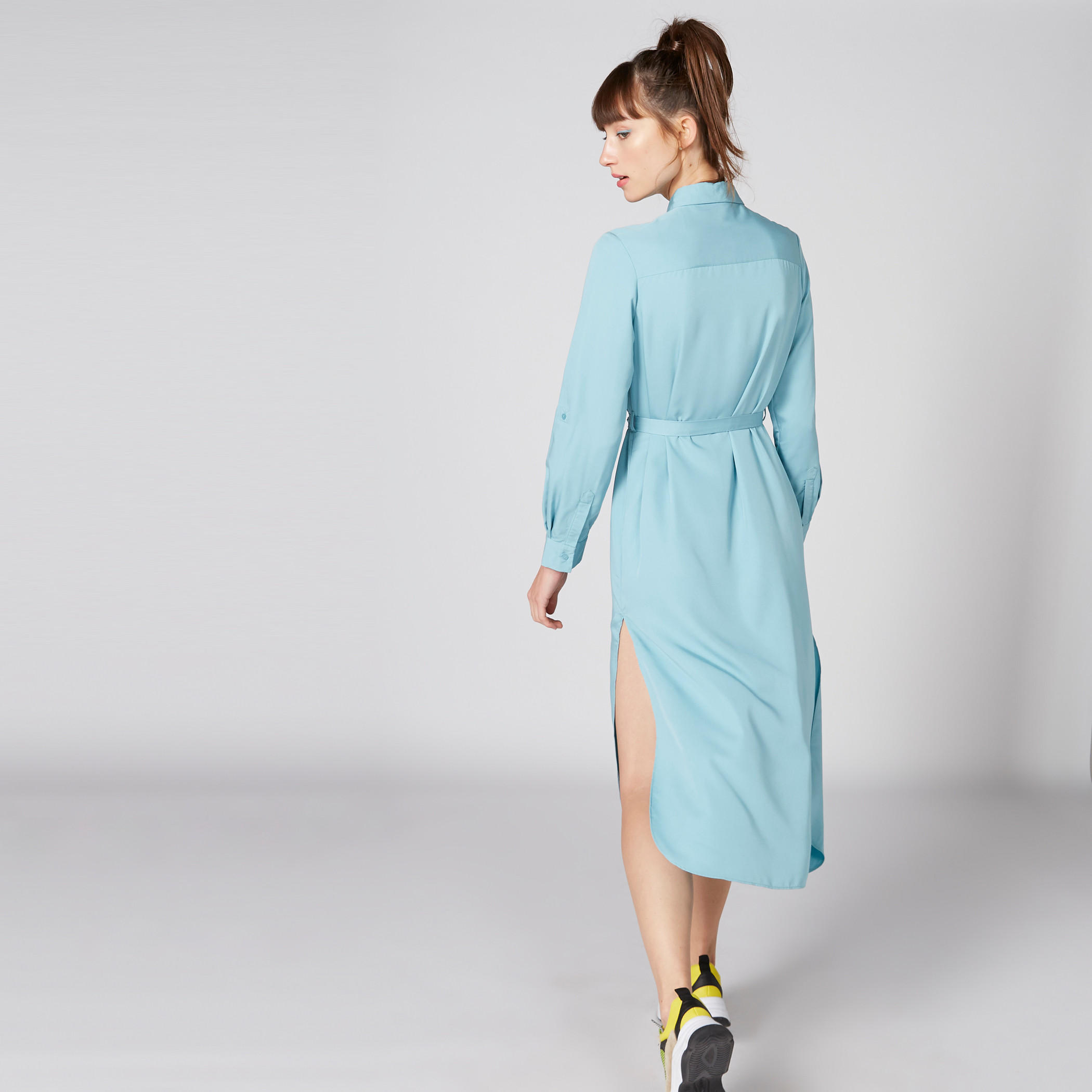 فستان قميص متوسط الطول بأكمام طويلة وأزرار-women-clothing-dresses-image-2