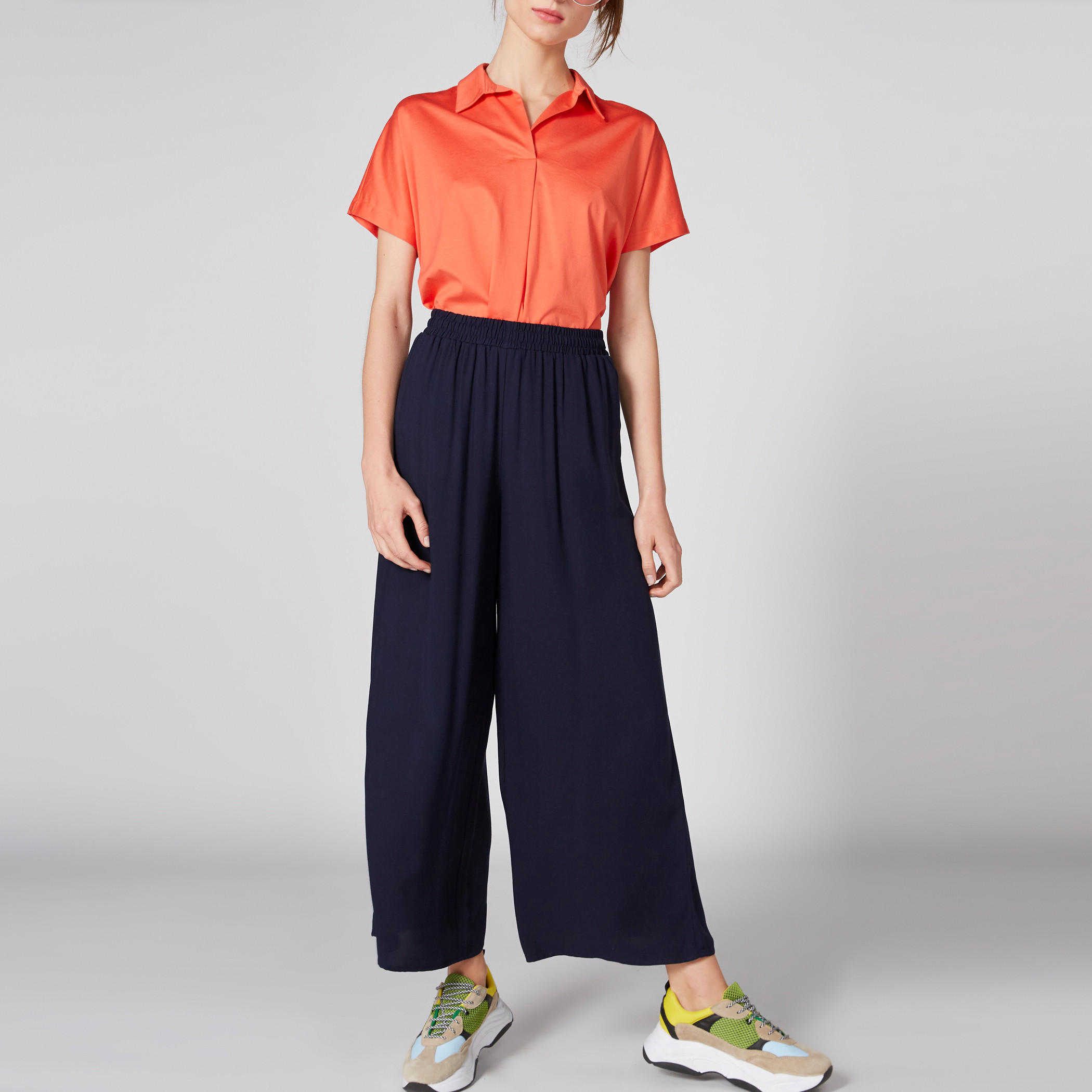 بنطال بالازو بخصر مطّاطي وجيوب-women-clothing-bottoms-trousers-image-3