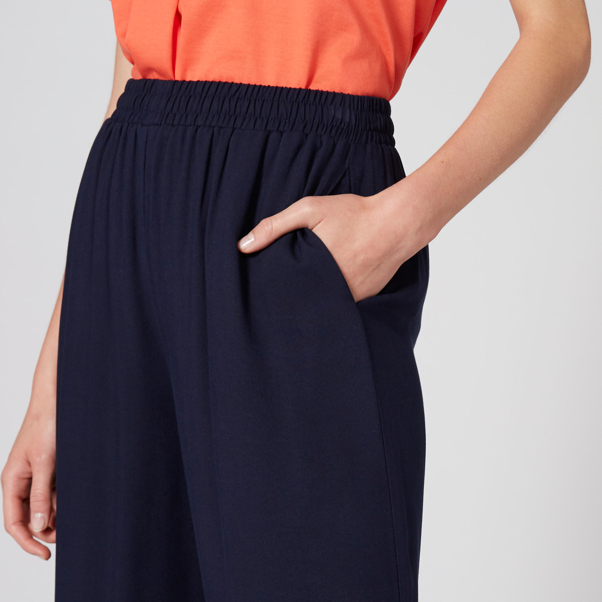 بنطال بالازو بخصر مطّاطي وجيوب-women-clothing-bottoms-trousers-image-4
