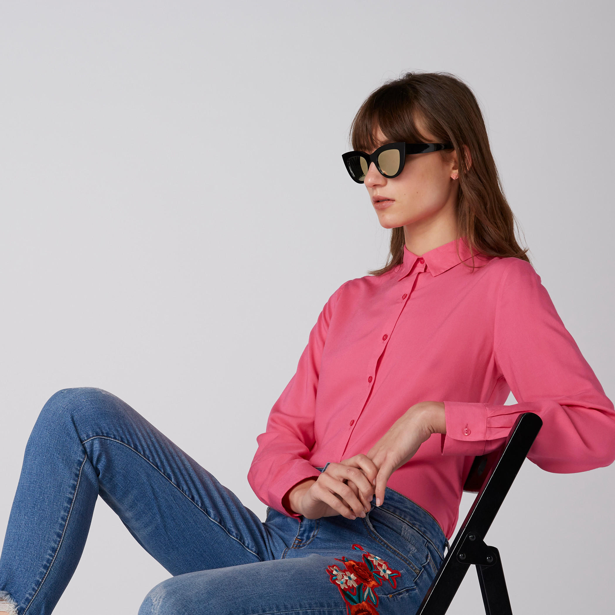 Long Sleeves Shirt with Complete Placket-women-clothing-shirtsandblouses-shirts-image-1
