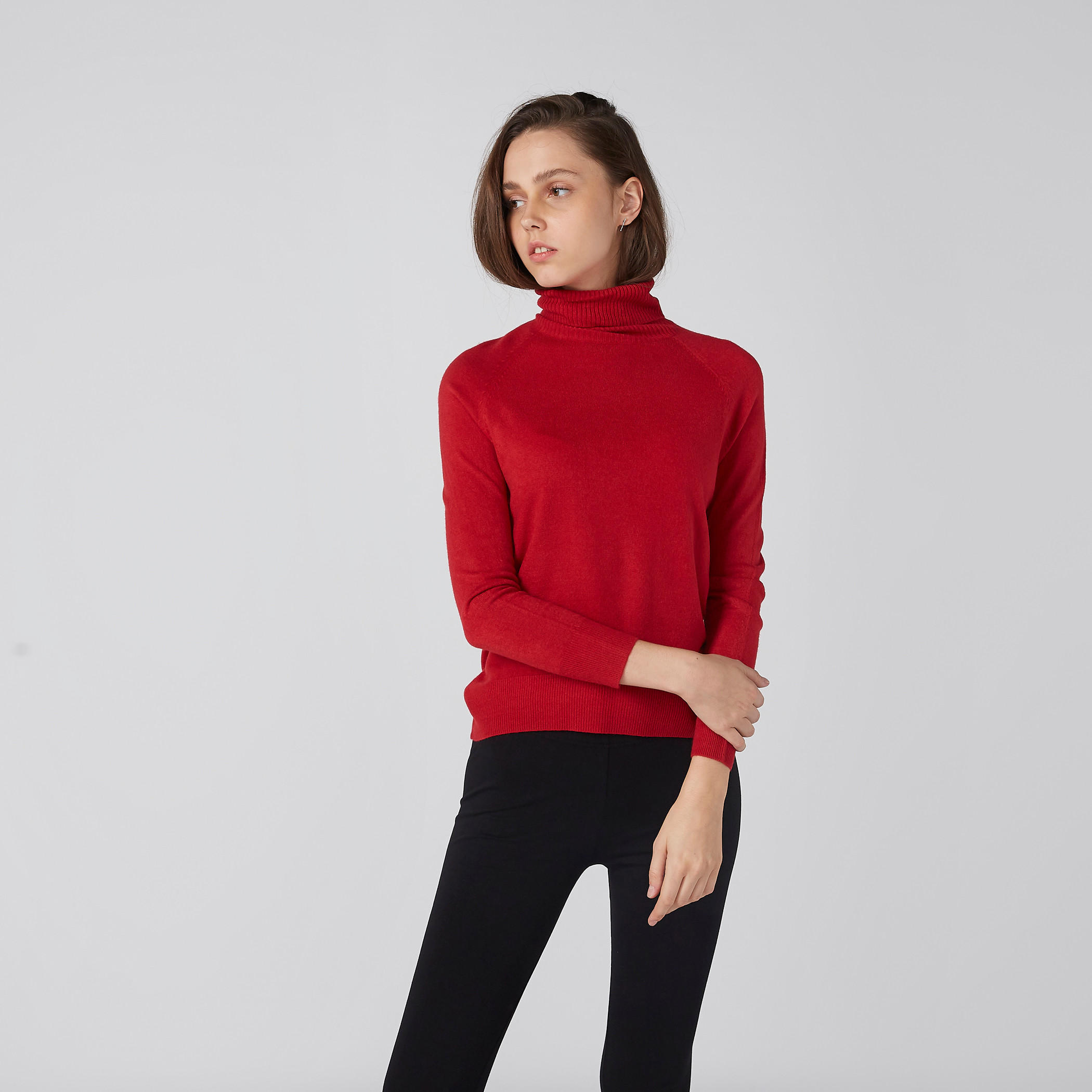 سويتر بياقة عالية وأكمام مغايرة-women-clothing-cardigansandjumpers-jumpers-image-1