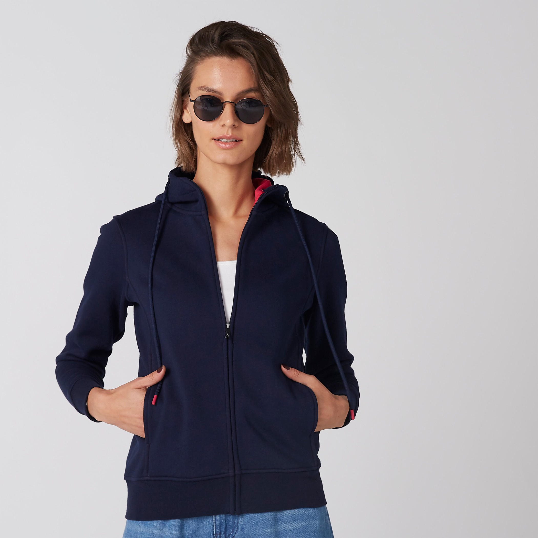 جاكيت بأكمام طويلة وسحّاب إغلاق وقبّعة-women-winterwear-coatsandjackets-jackets-image-4