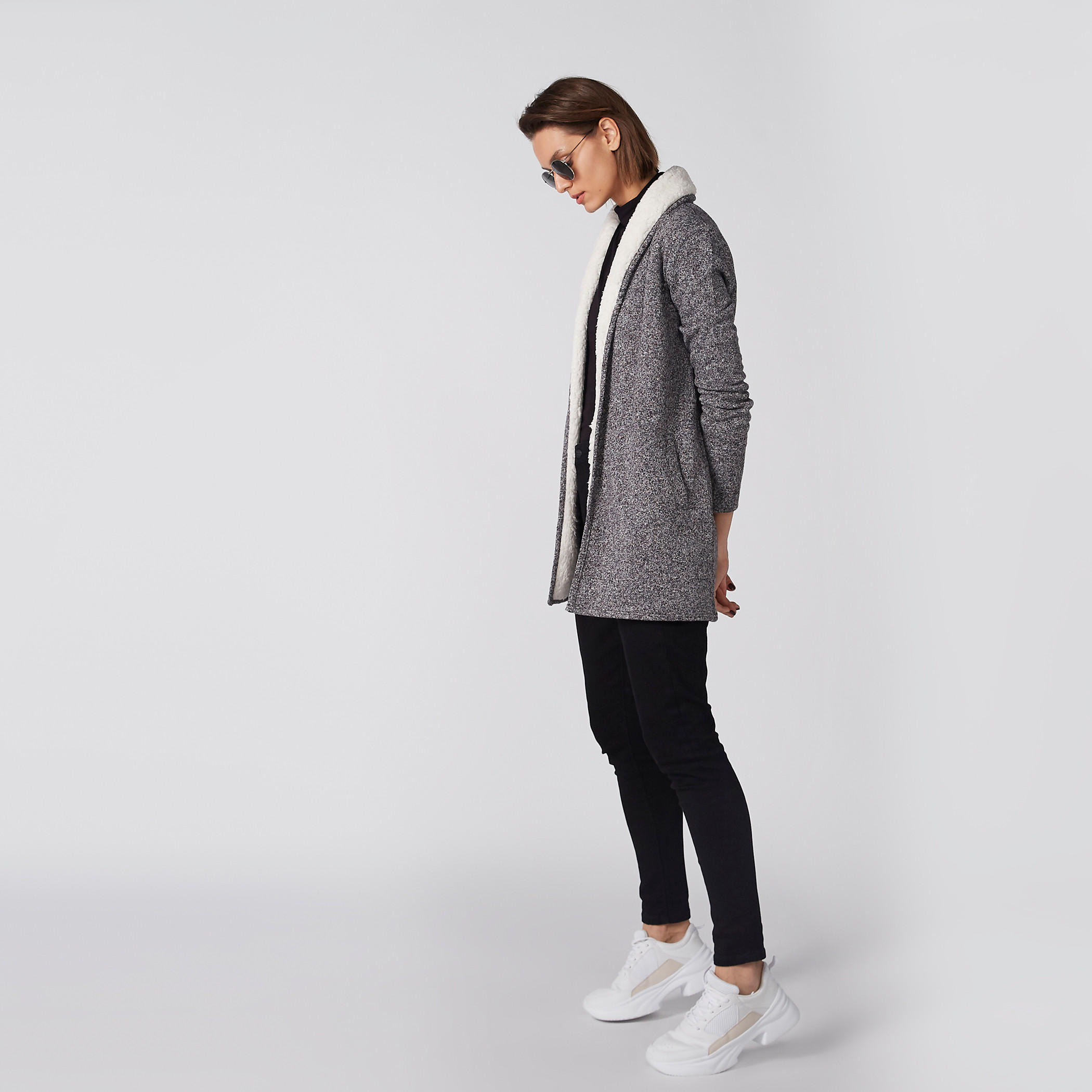 Textured Cardigan with Long Sleeves and Pocket Detail-women-winterwear-cardigansandjumpers-cardigans-image-6