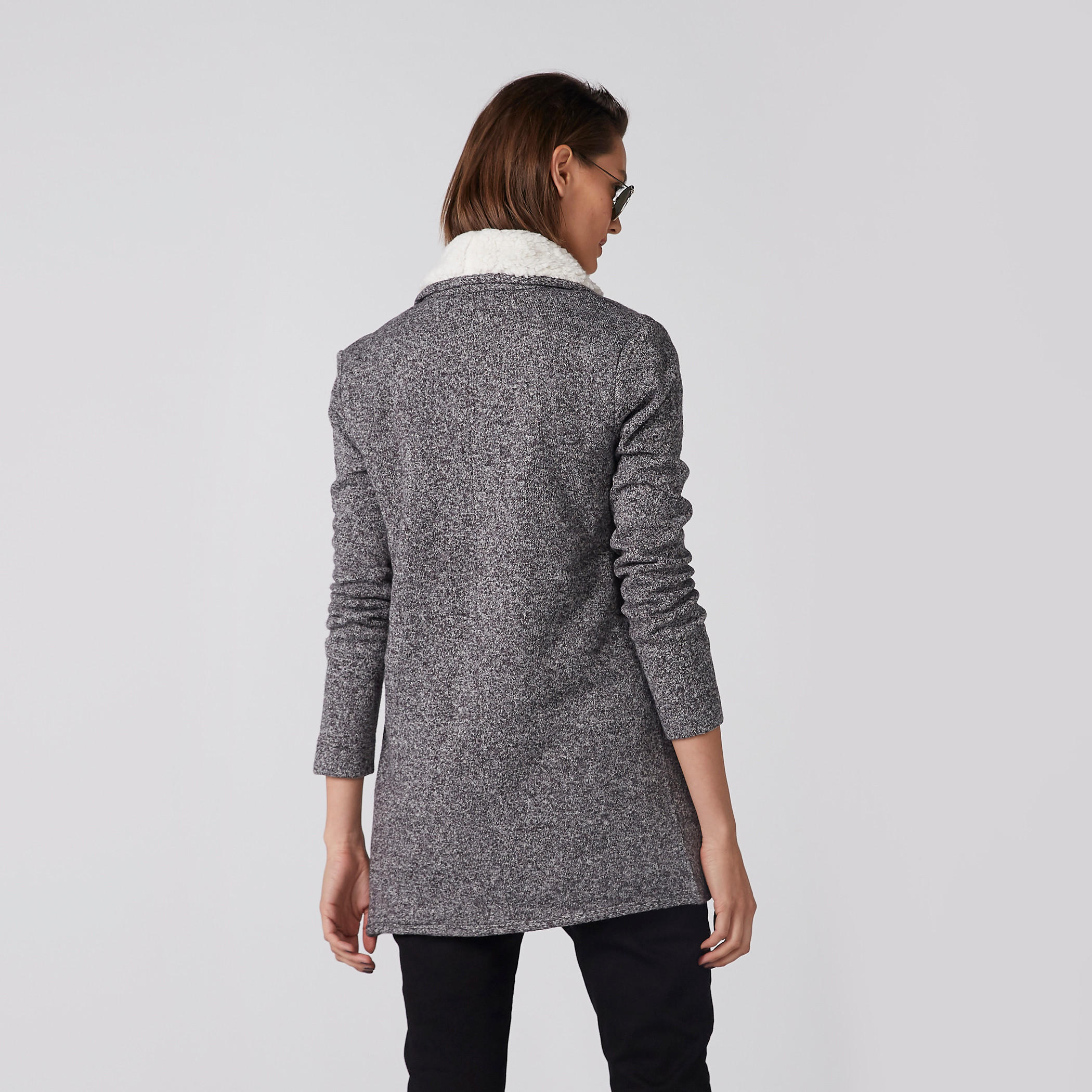 Textured Cardigan with Long Sleeves and Pocket Detail-women-winterwear-cardigansandjumpers-cardigans-image-8