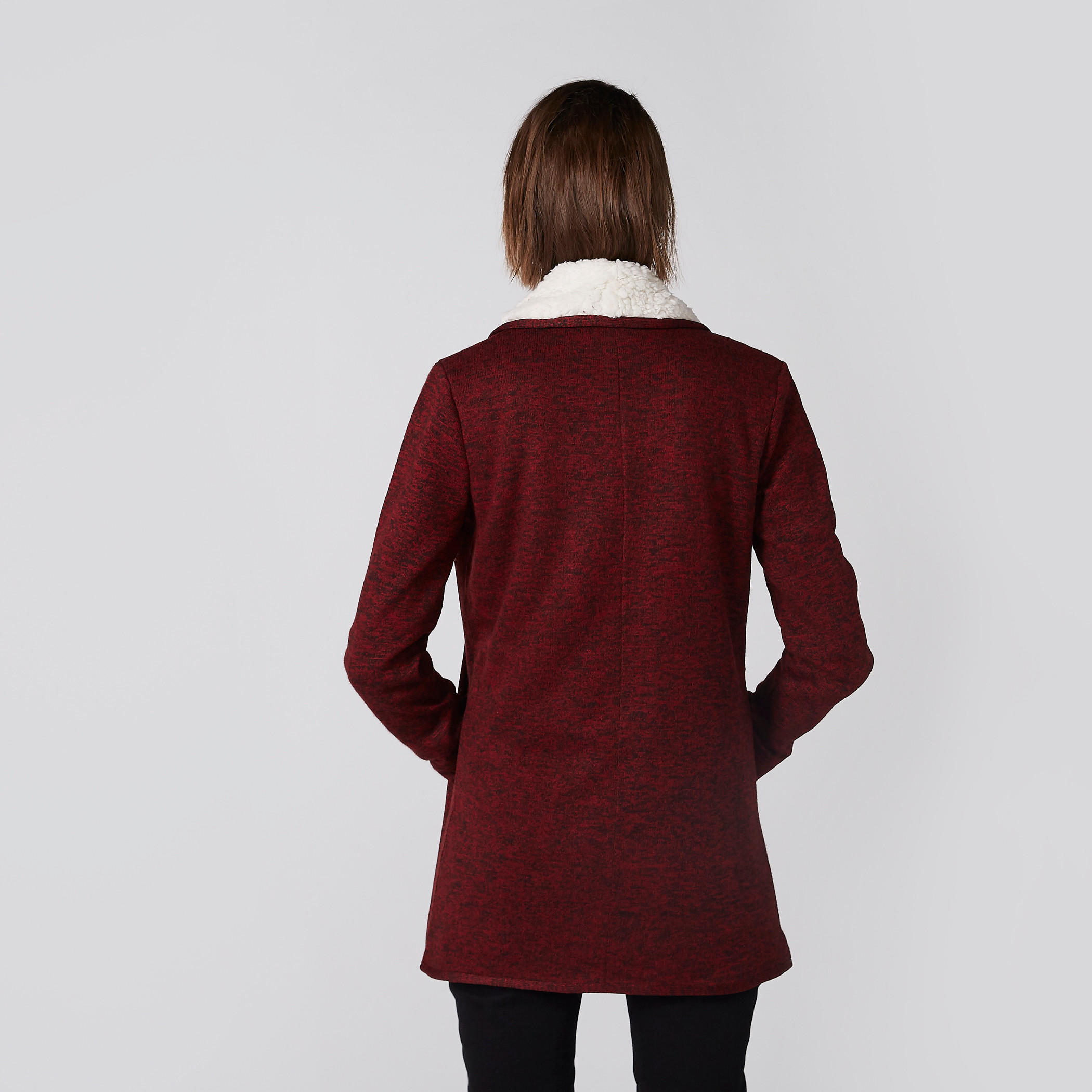 كارديجن بارز الملمس بأكمام طويلة وجيوب-women-winterwear-cardigansandjumpers-cardigans-image-4