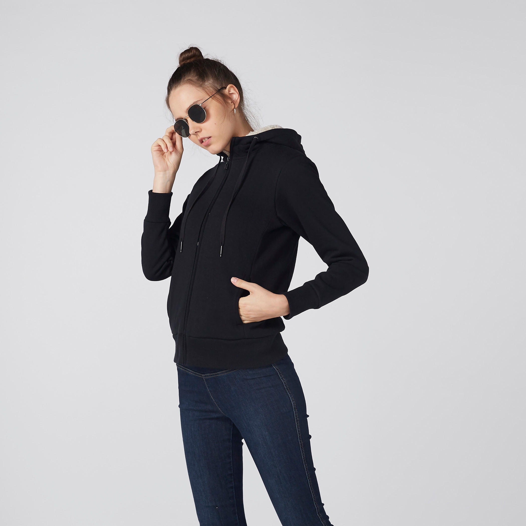 Long Sleeves Jacket with Zip Closure and Hood-women-winterwear-coatsandjackets-jackets-image-11