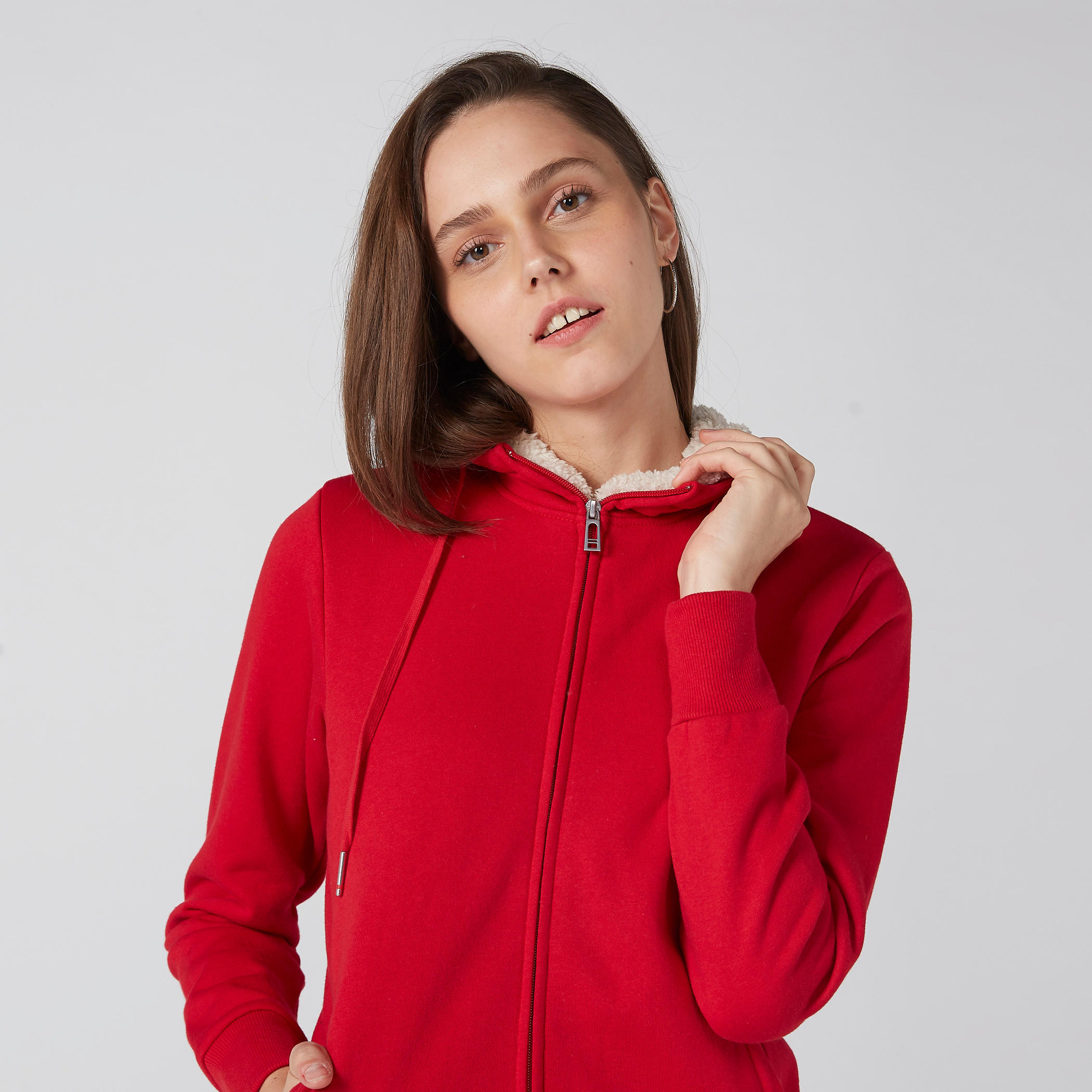 Long Sleeves Jacket with Zip Closure and Hood-women-winterwear-coatsandjackets-jackets-image-5