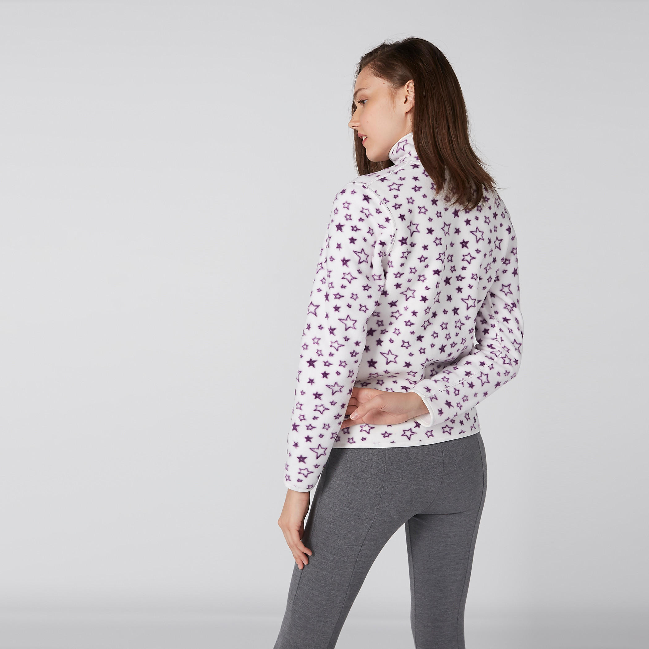 جاكيت بياقة عالية وسحّاب إغلاق وجيوب وطبعات-women-winterwear-coatsandjackets-jackets-image-3