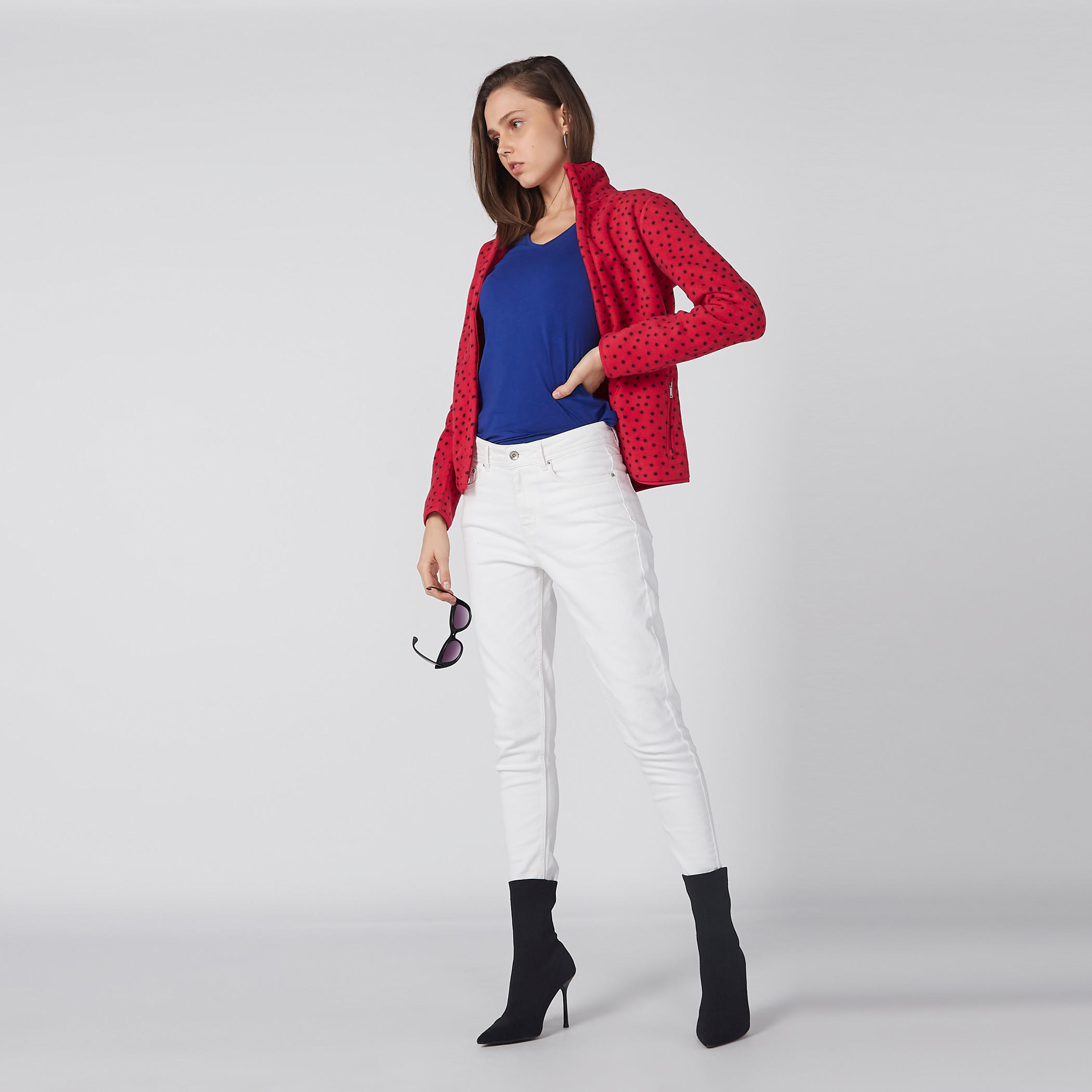 جاكيت بياقة عالية وسحّاب إغلاق وجيوب وطبعات-women-winterwear-coatsandjackets-jackets-image-3