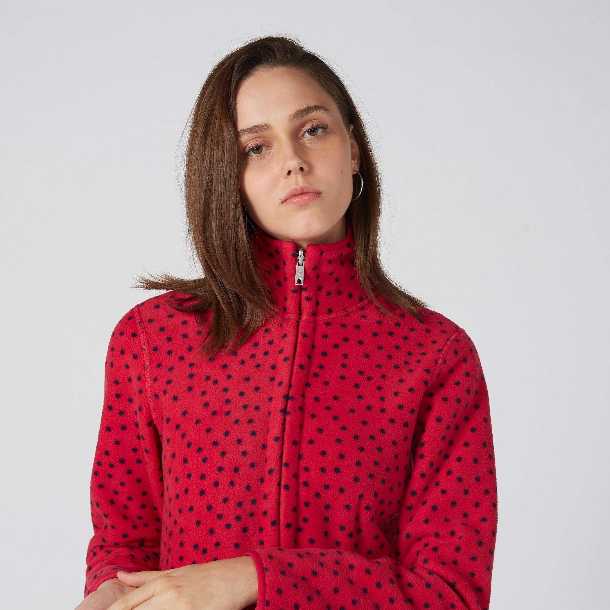 جاكيت بياقة عالية وسحّاب إغلاق وجيوب وطبعات-women-winterwear-coatsandjackets-jackets-image-4