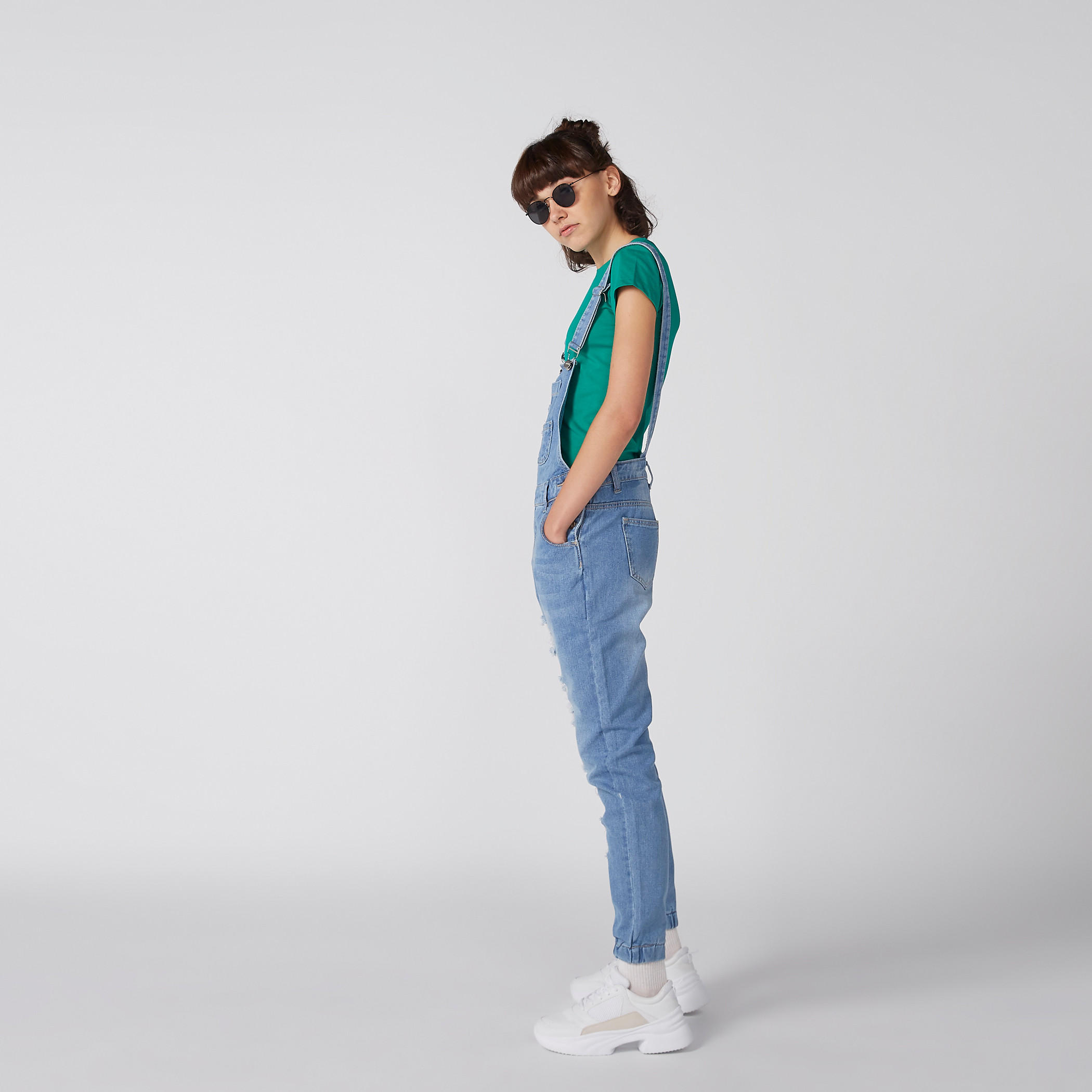 تيشيرت بياقة مستديرة وأكمام كاب-women-clothing-tshirts-image-4