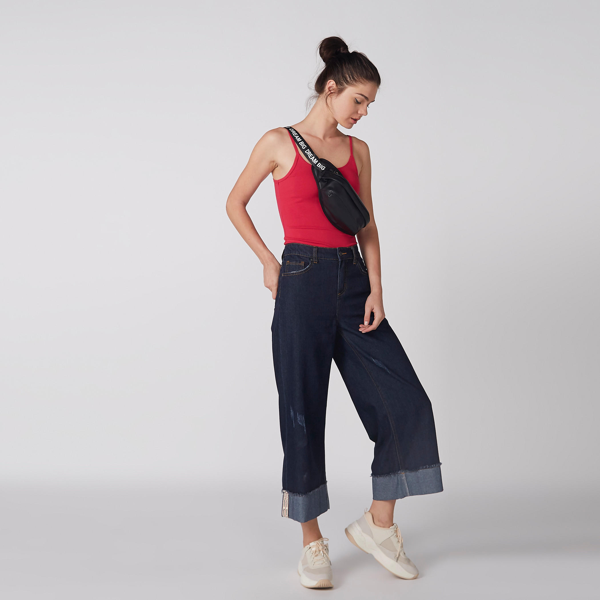 Scoop Neck Camisole with Spaghetti Straps-women-clothing-tshirts-image-4