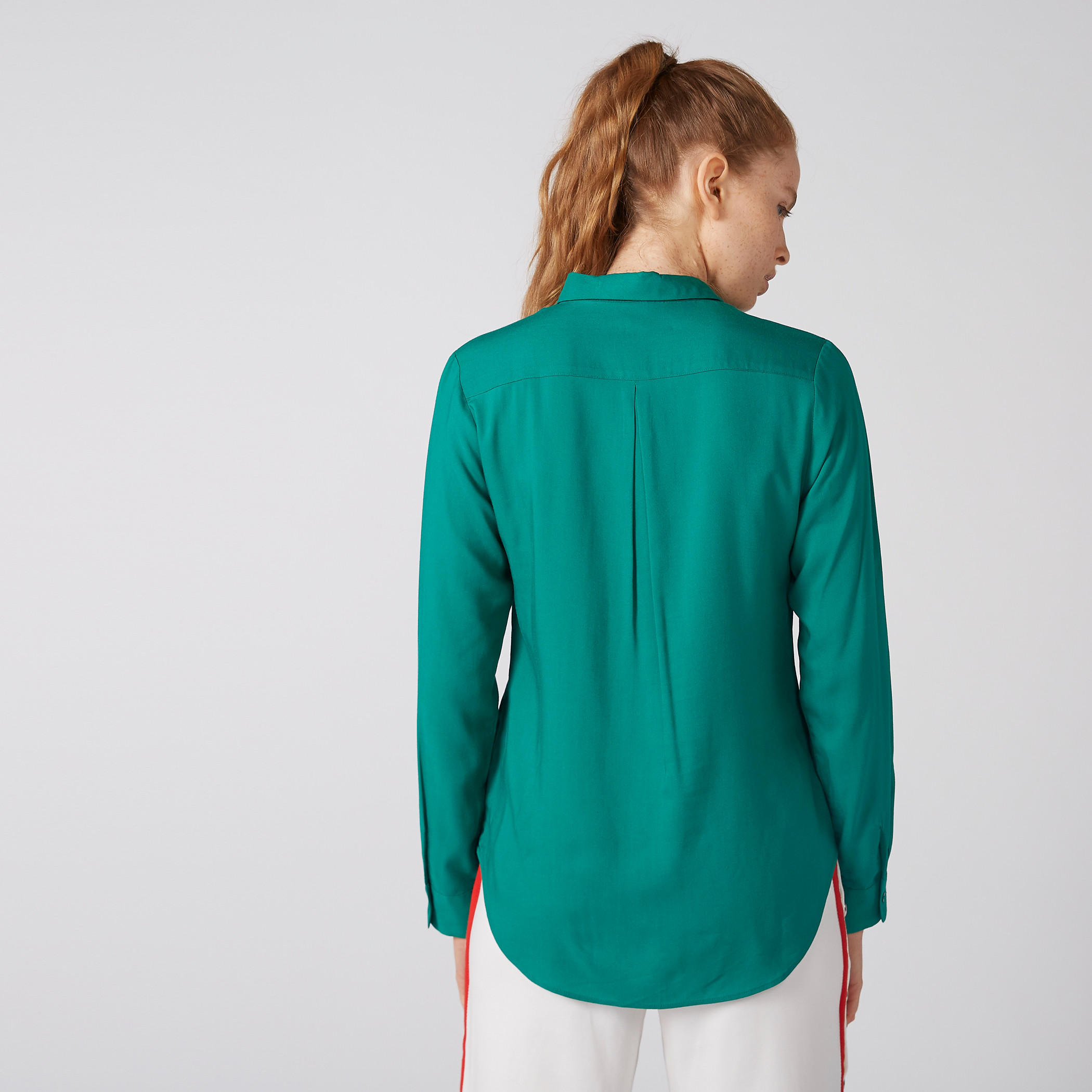 Collared Shirt with Long Sleeves and Complete Placket-women-clothing-shirtsandblouses-shirts-image-3
