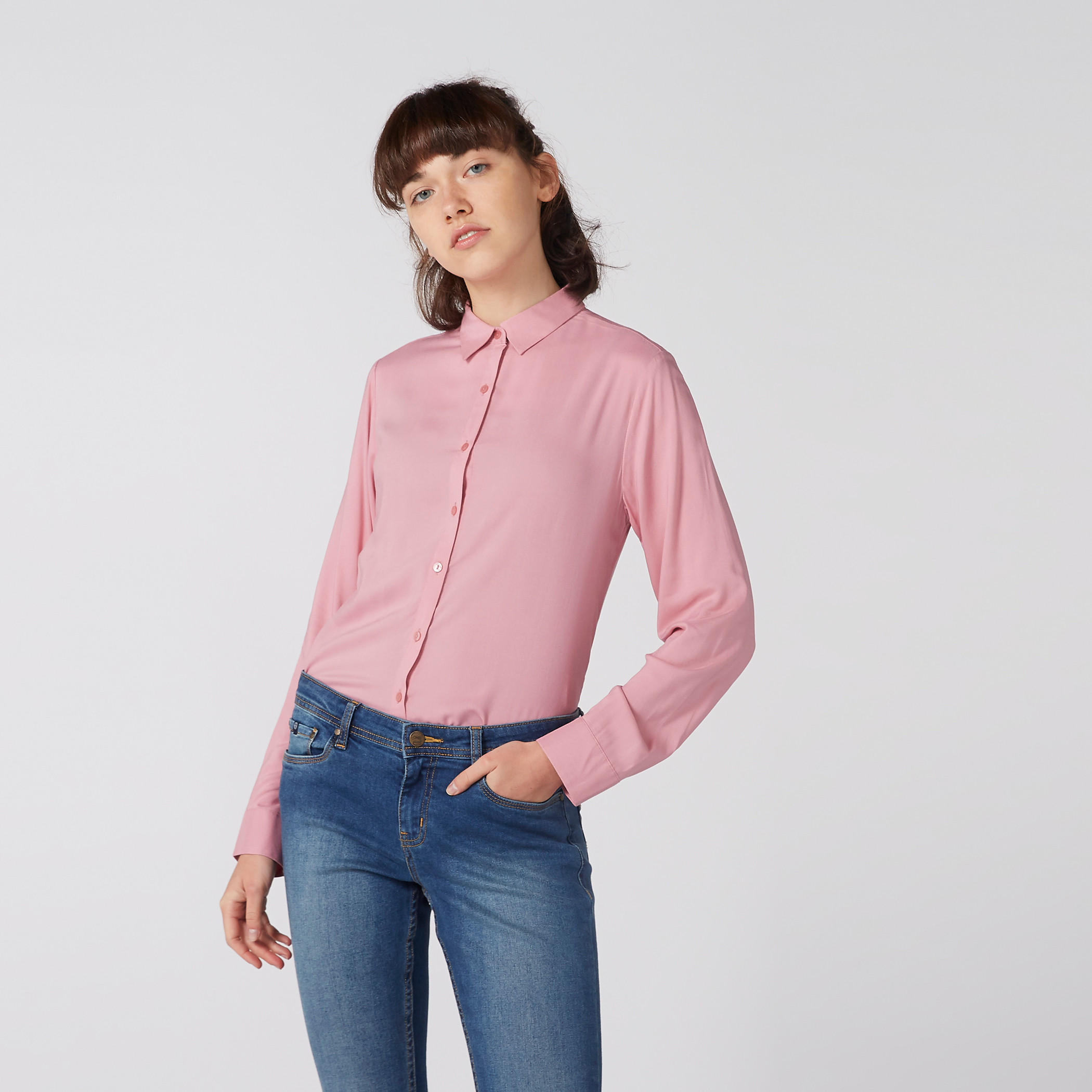 Long Sleeves Shirt with Complete Placket-women-clothing-shirtsandblouses-shirts-image-1