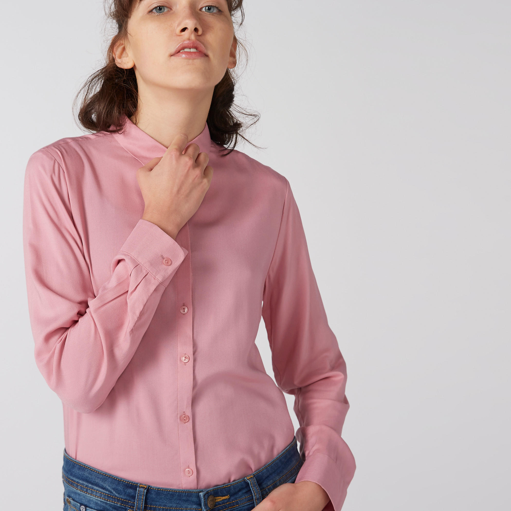 Long Sleeves Shirt with Complete Placket-women-clothing-shirtsandblouses-shirts-image-2