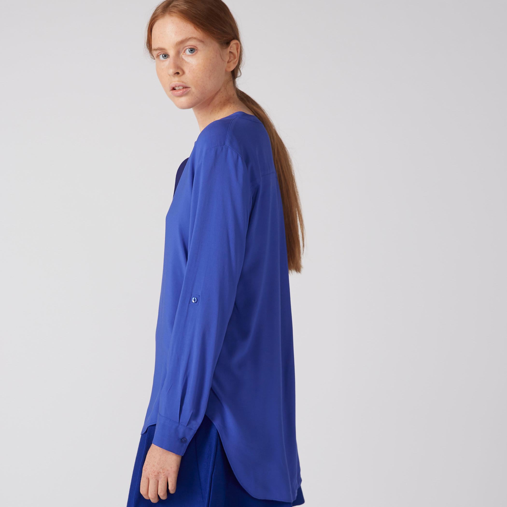 V-Neck Top with Long Sleeves-women-clothing-shirtsandblouses-blouses-image-3