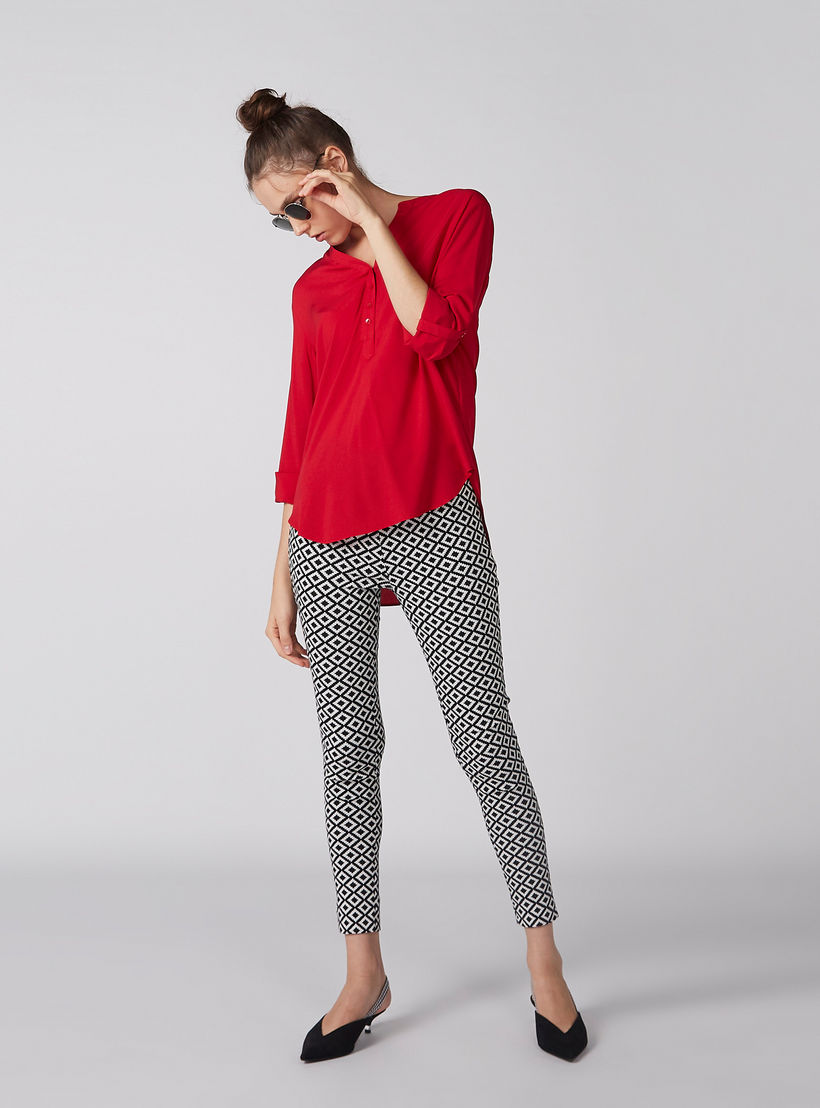 بلوزة بأكمام طويلة وزر إغلاق-women-clothing-shirtsandblouses-blouses-image-5
