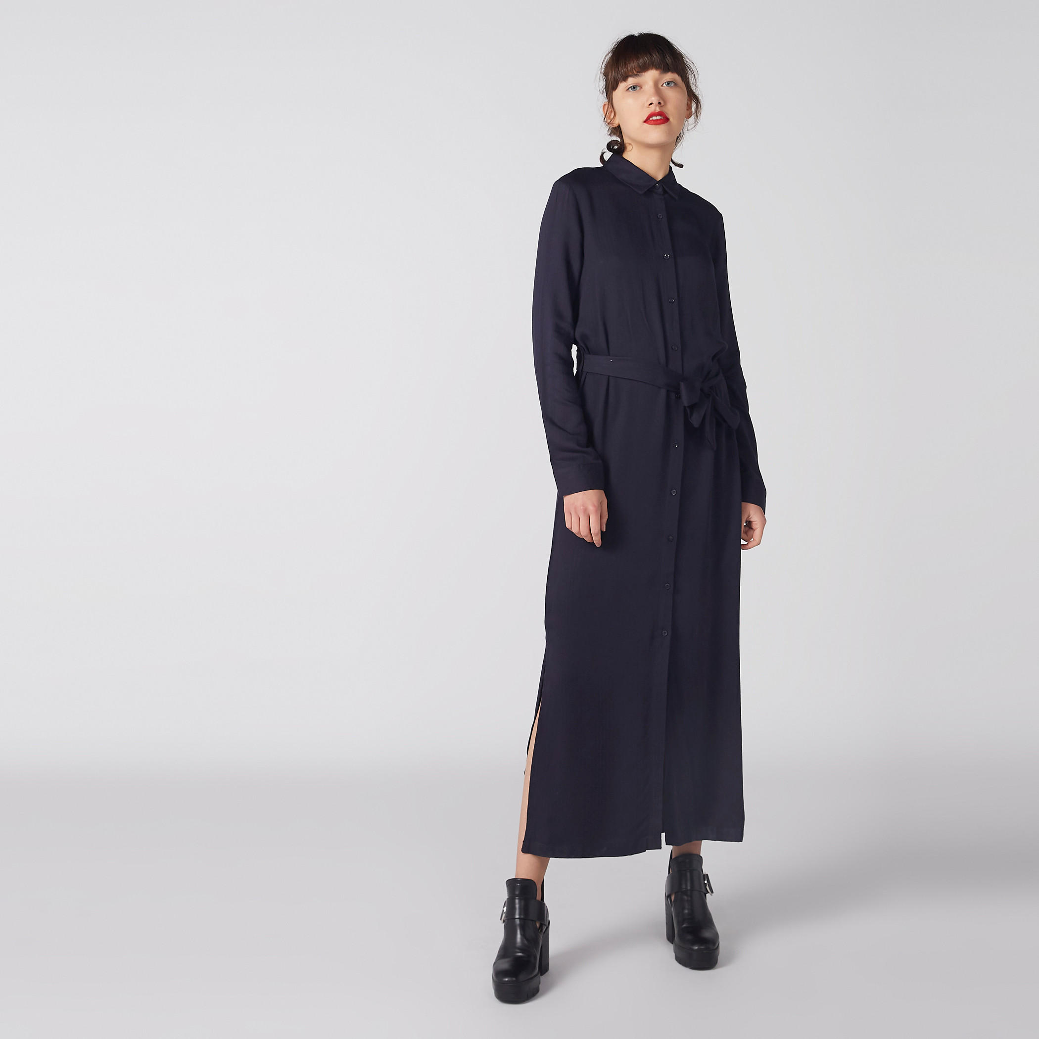 فستان قميص بأربطة وجيوب-women-clothing-dresses-image-4