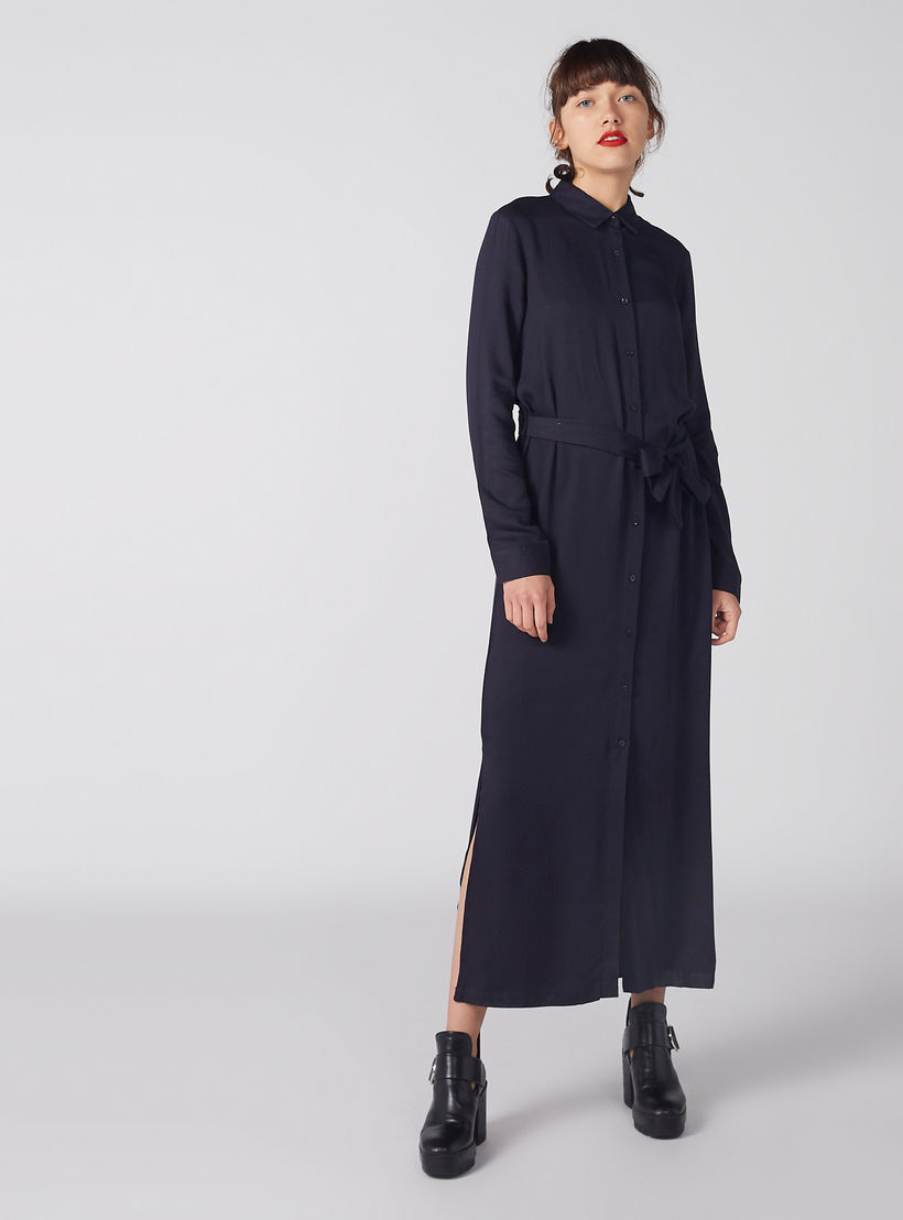 فستان قميص بأربطة وجيوب-women-clothing-dresses-image-4