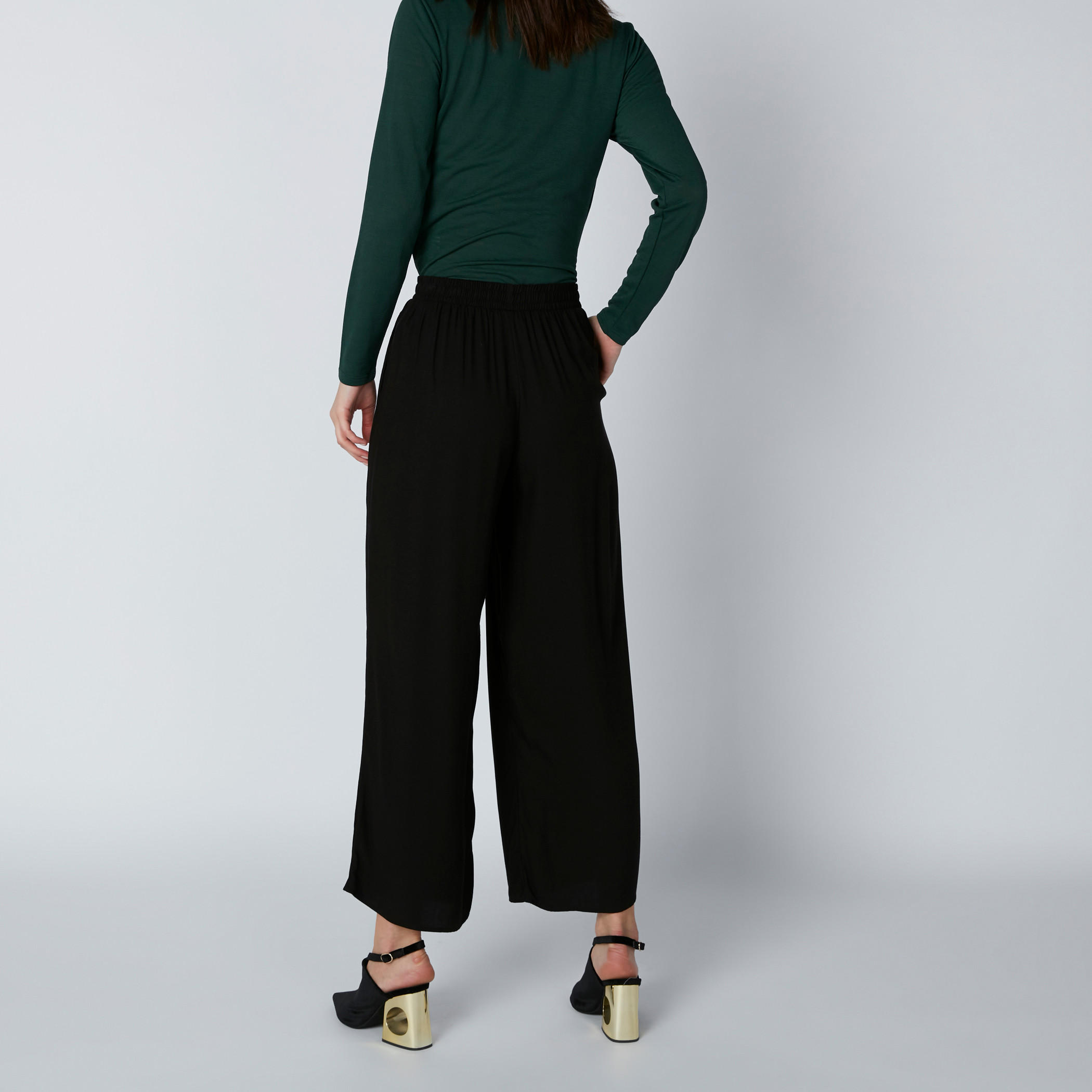 بنطال بالازو كشكش بخصر مطّاطي وجيوب-women-clothing-bottoms-trousers-image-2