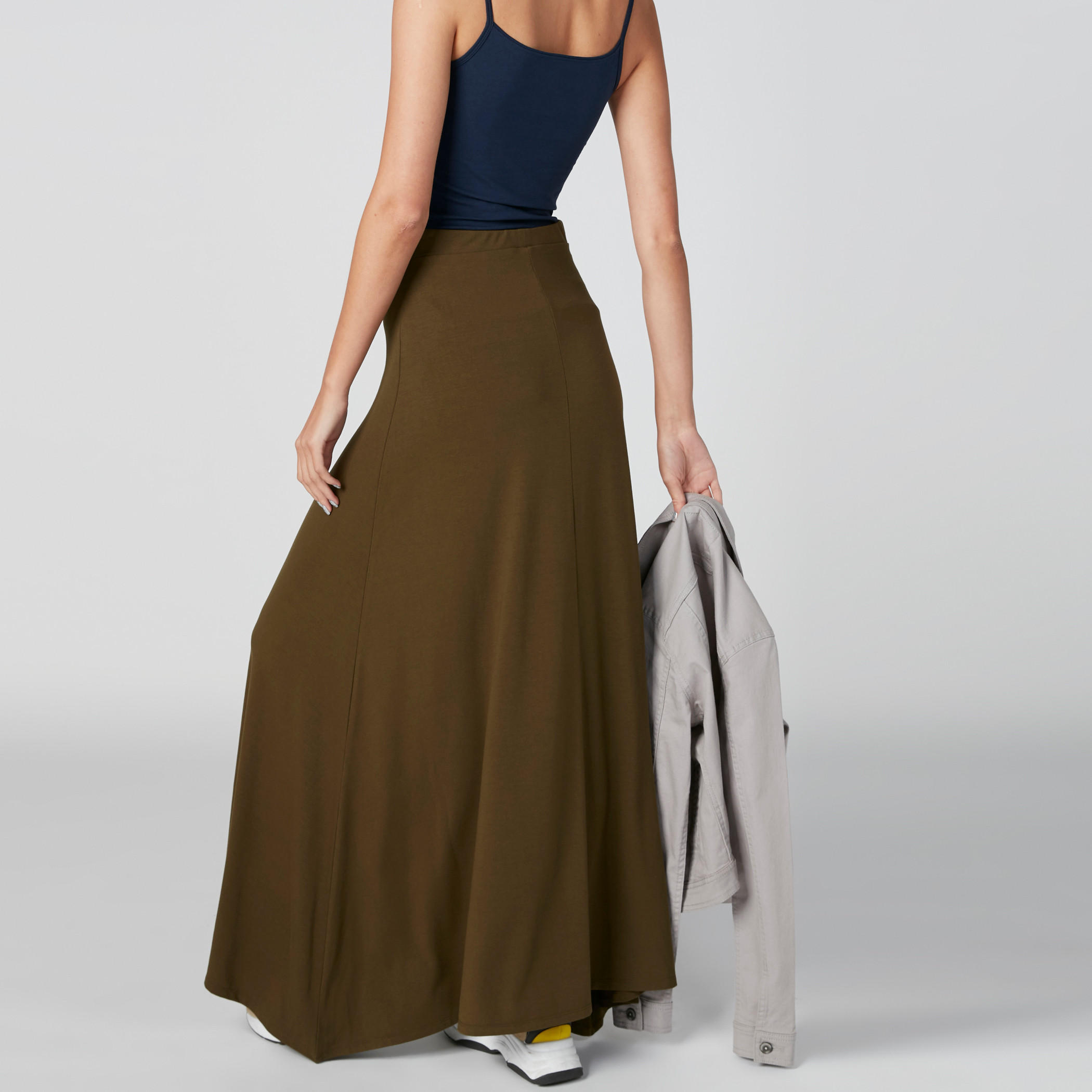 A-Line Maxi Skirt with Elasticised Waistband-women-clothing-bottoms-skirts-image-3