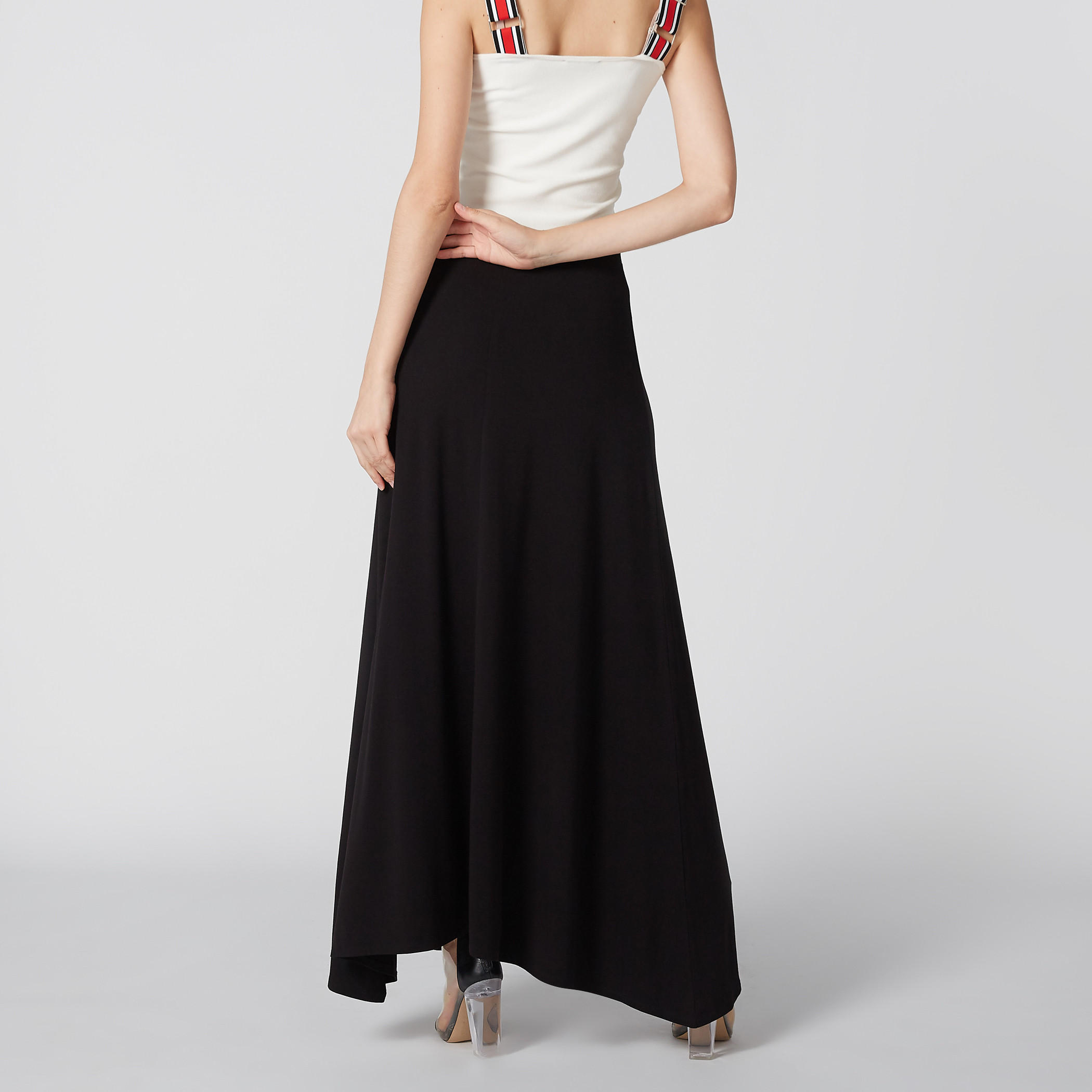 تنورة طويلة إيه لاين بخصر مطاطي-women-clothing-bottoms-skirts-image-7