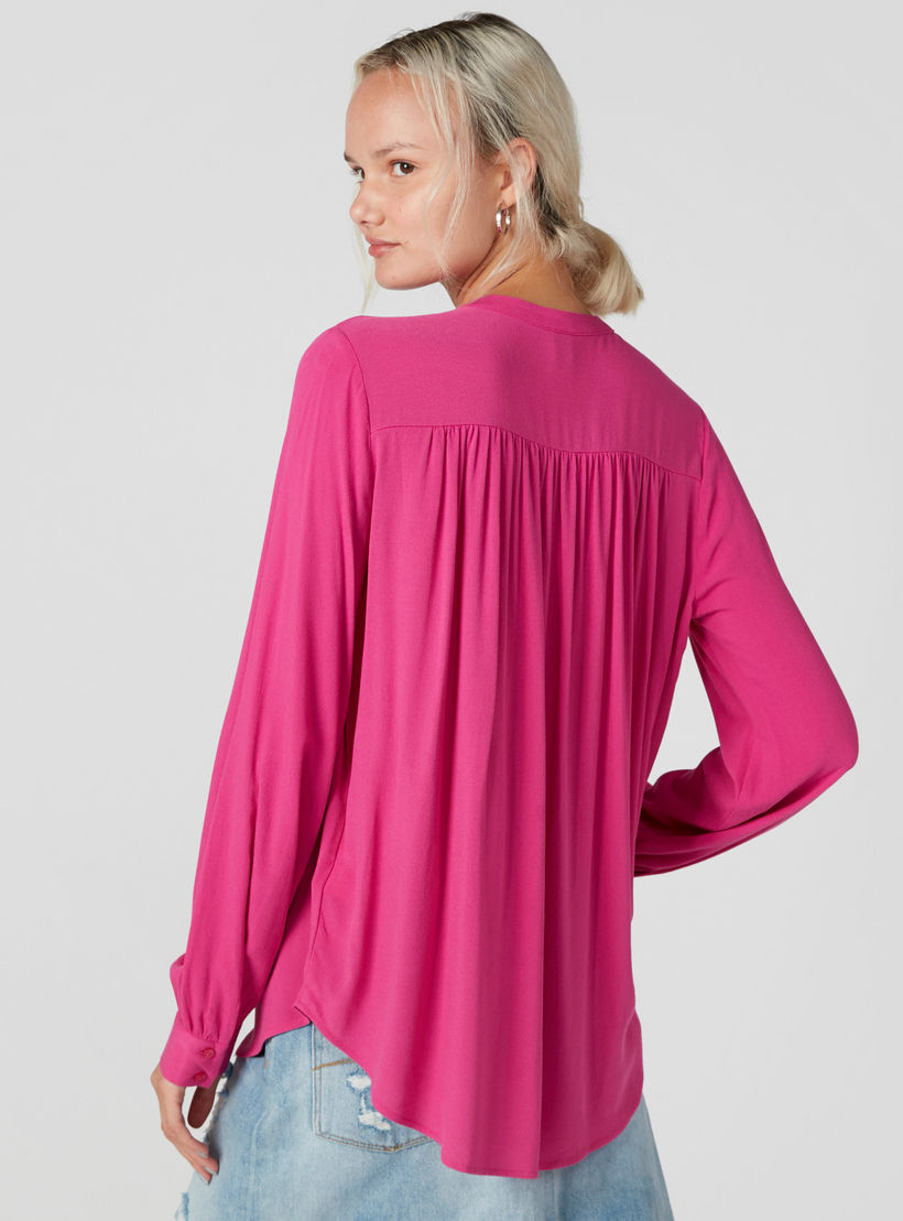 بلوزة بأكمام طويلة وأزرار-women-clothing-shirtsandblouses-blouses-image-1