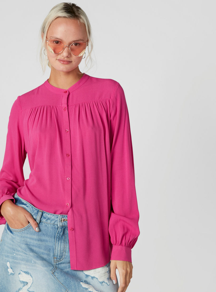 بلوزة بأكمام طويلة وأزرار-women-clothing-shirtsandblouses-blouses-image-4
