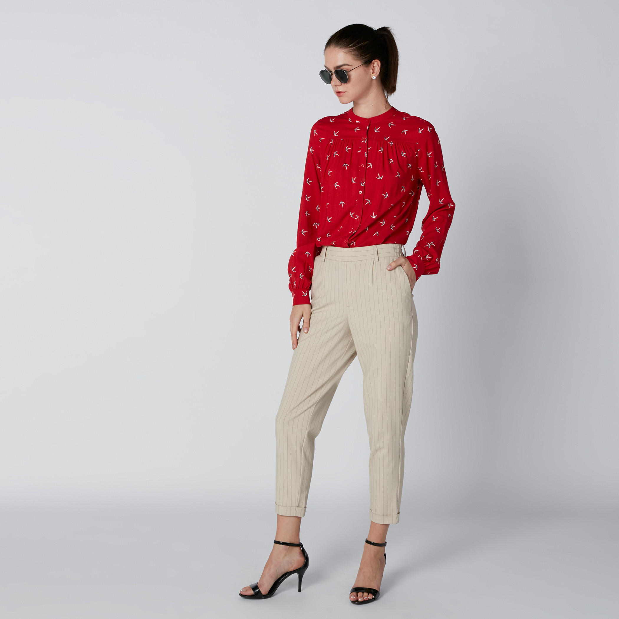 قميص بطبعات وياقة ماندارين وأزرار-women-clothing-shirtsandblouses-shirts-image-3