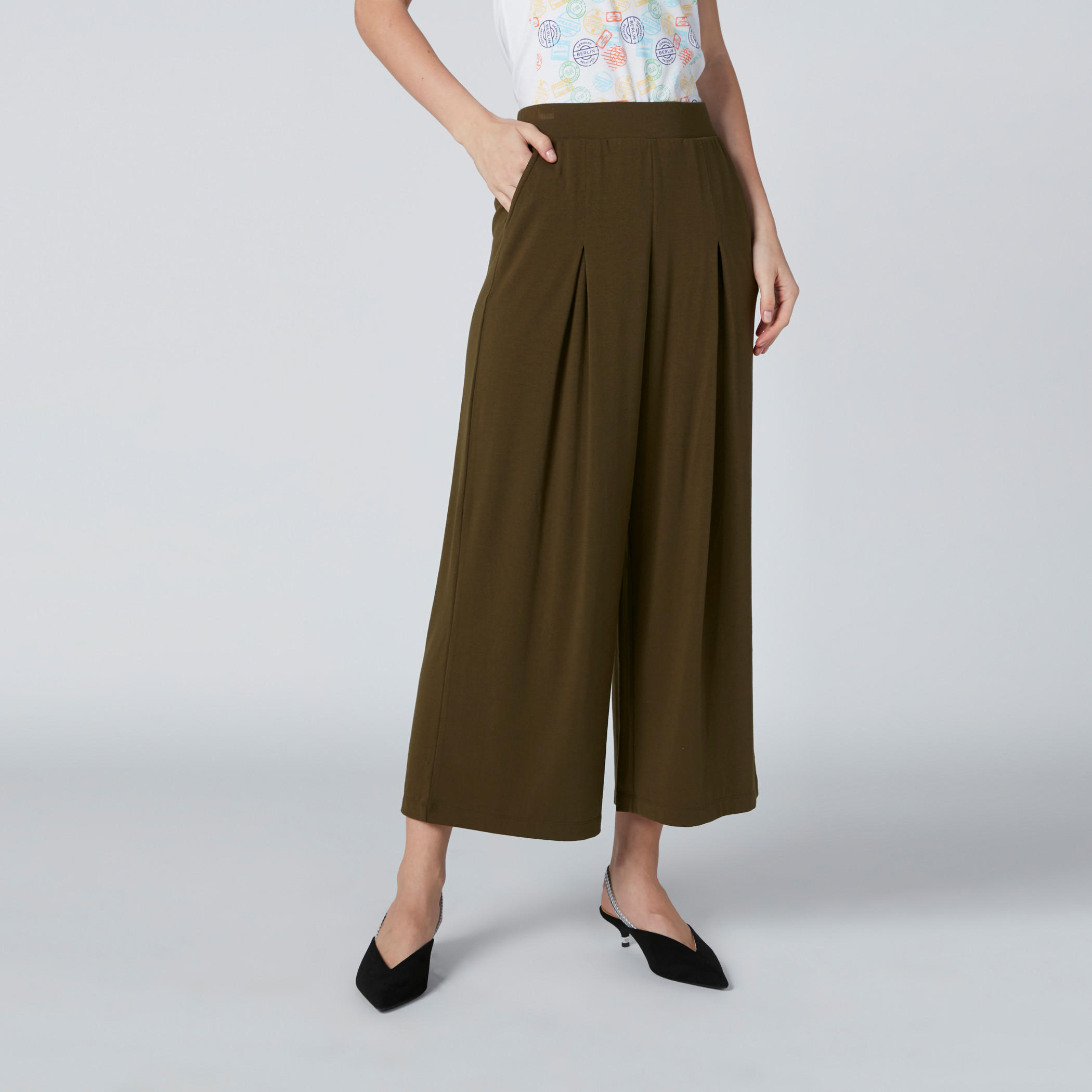 بنطال بالازو بخصر مطّاطي وجيوب-women-clothing-bottoms-trousers-image-1