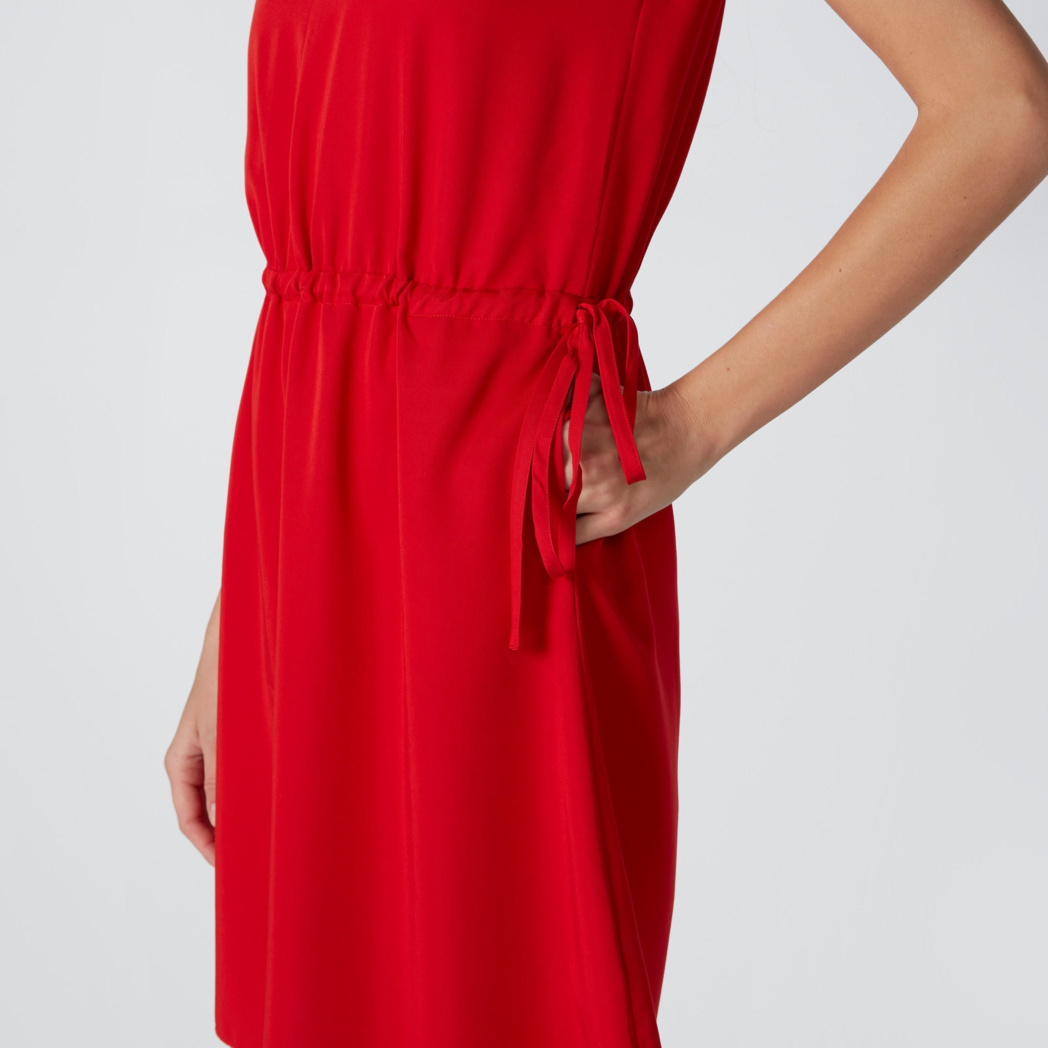 Pocket Detail Dress with Cap Sleeves-women-clothing-dresses-image-4