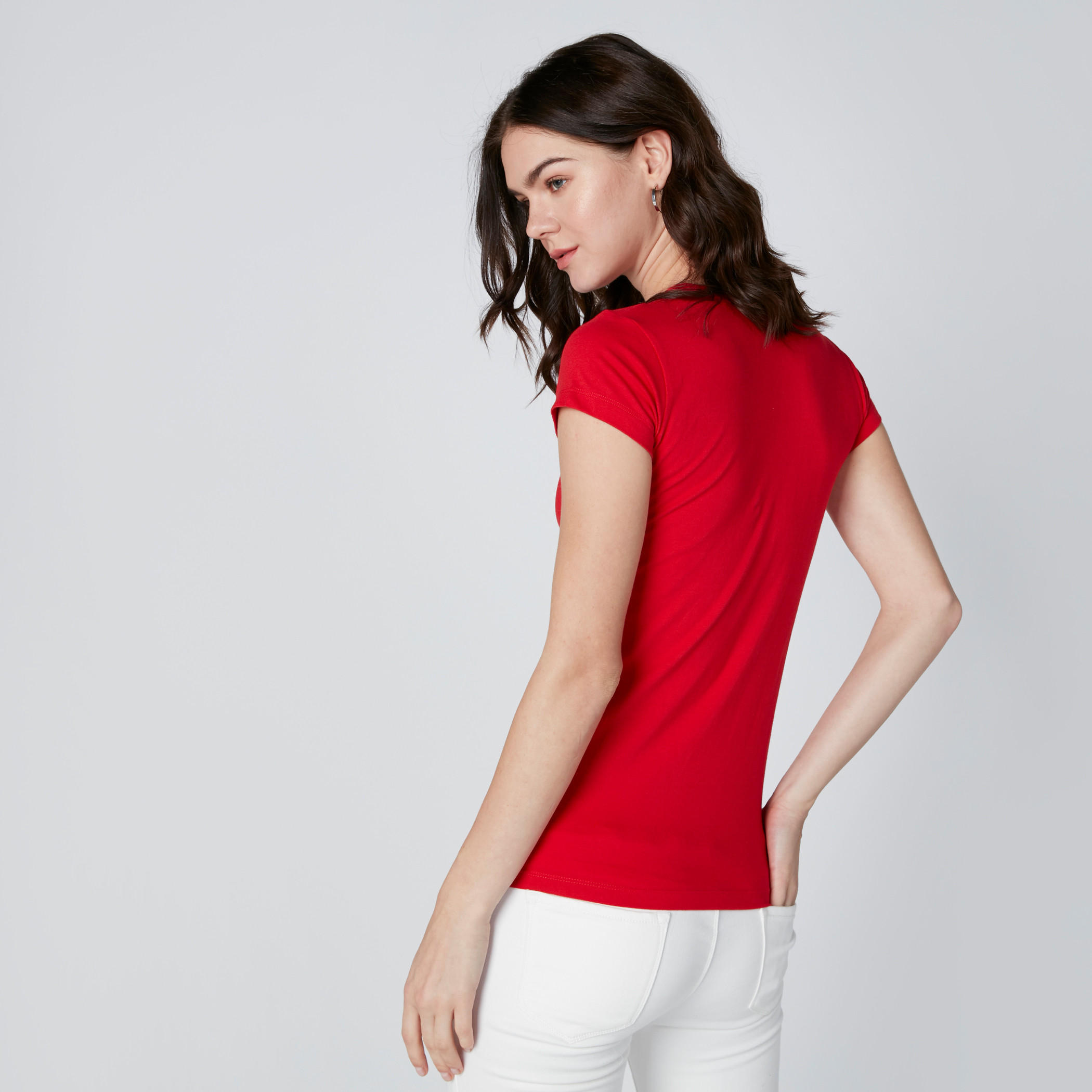 تيشيرت بياقة مستديرة وأكمام قصيرة-women-clothing-tshirts-image-3