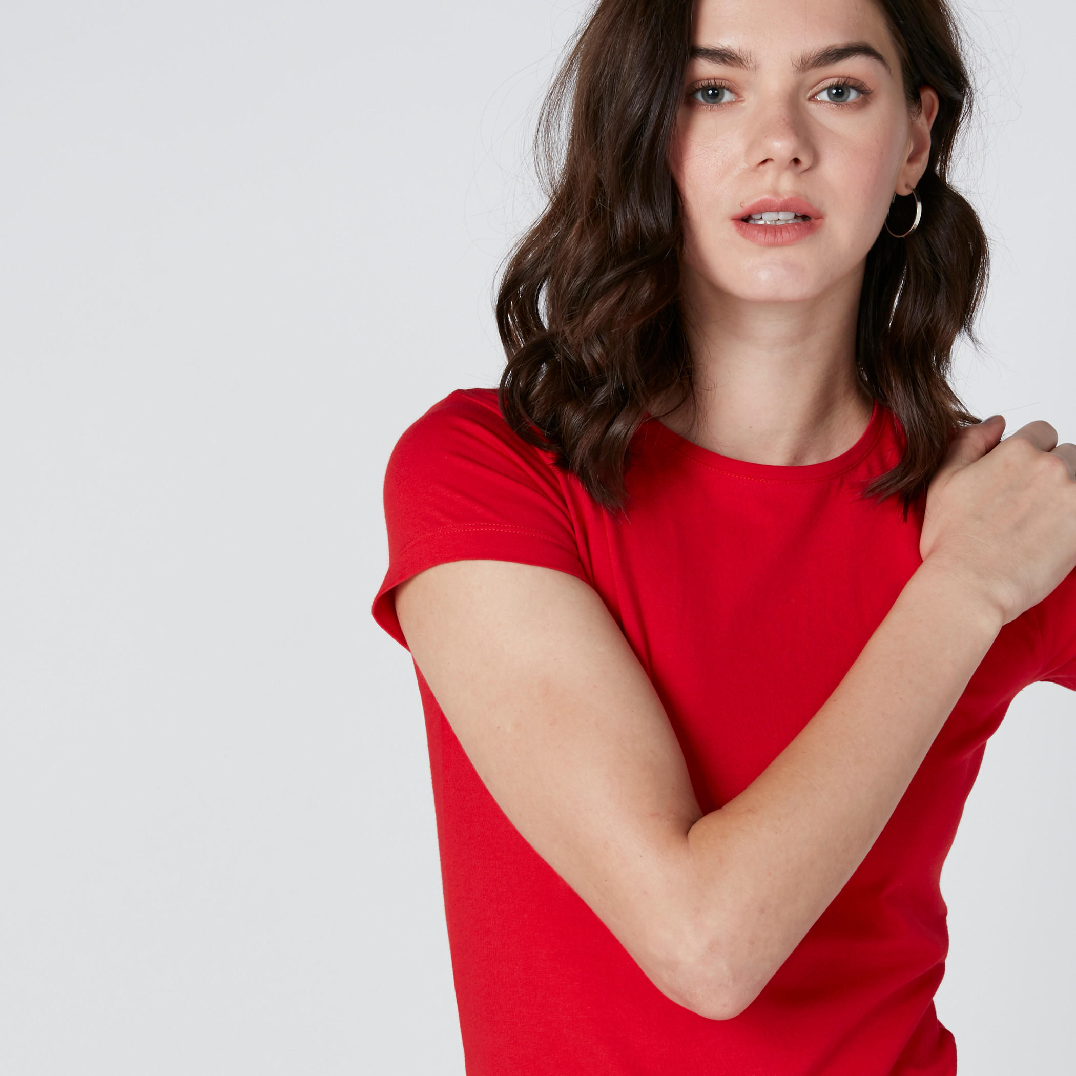 تيشيرت بياقة مستديرة وأكمام قصيرة-women-clothing-tshirts-image-4