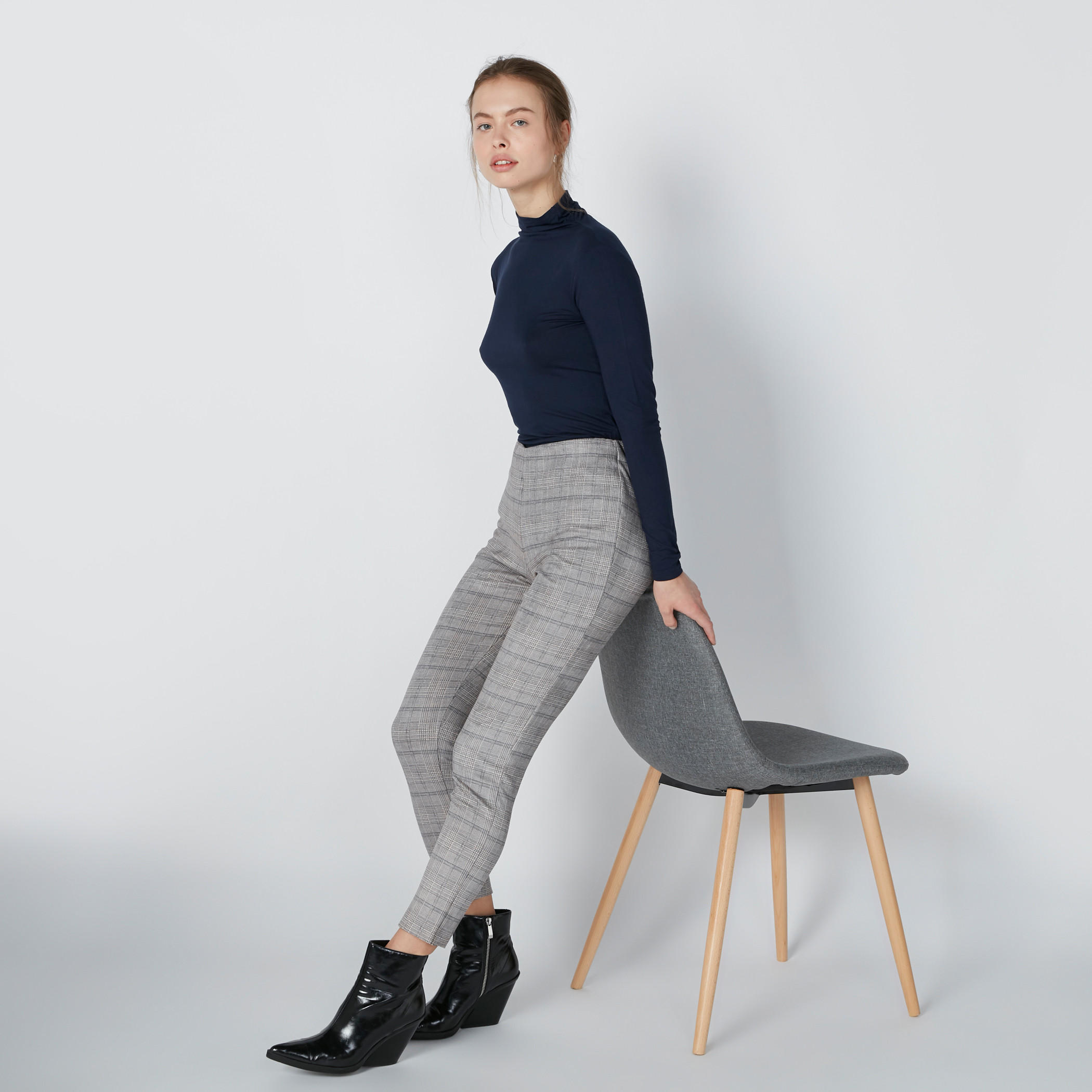 Turtle Neck T-Shirt with Long Sleeves-women-clothing-tshirts-image-2