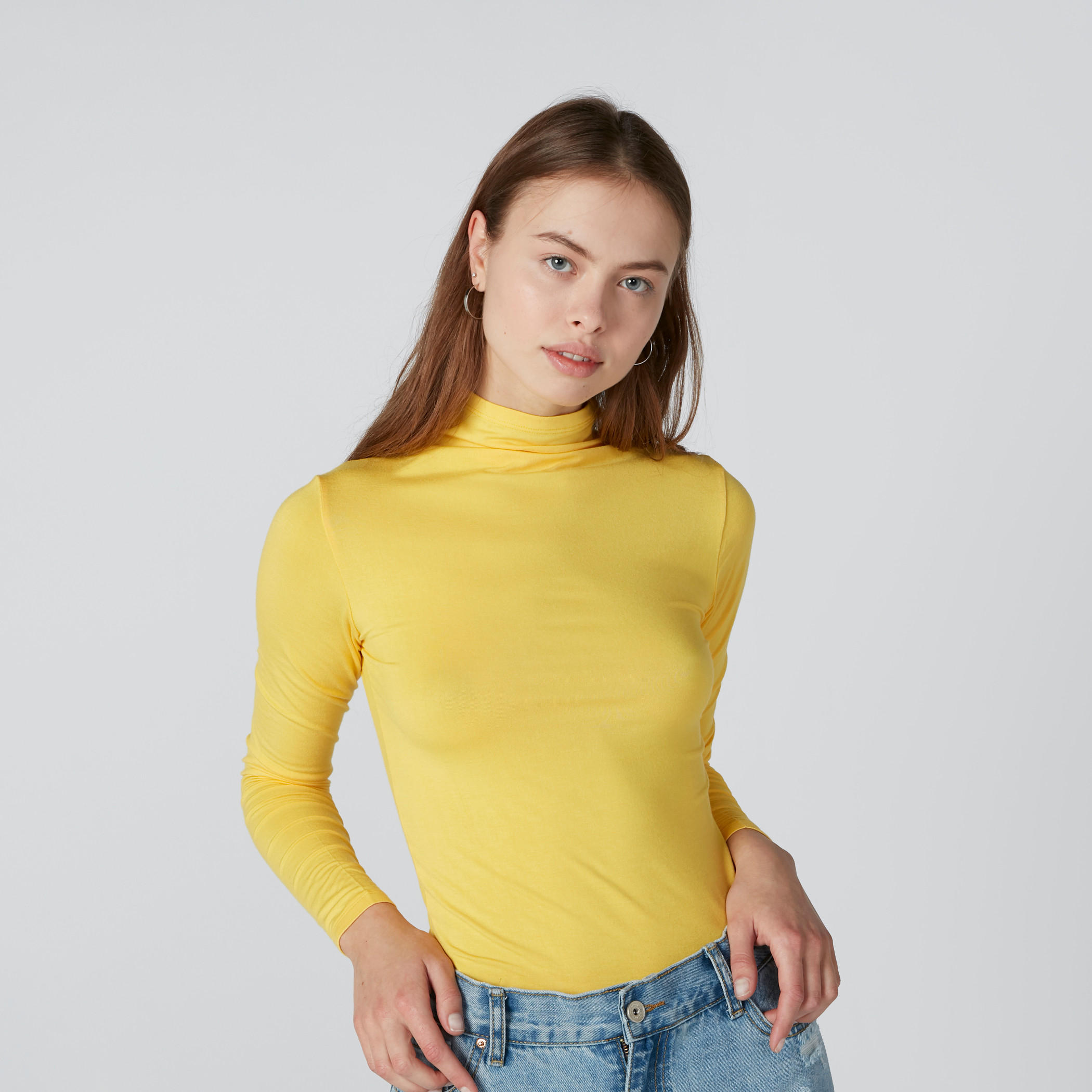 Turtle Neck T-Shirt with Long Sleeves-women-clothing-tshirts-image-3