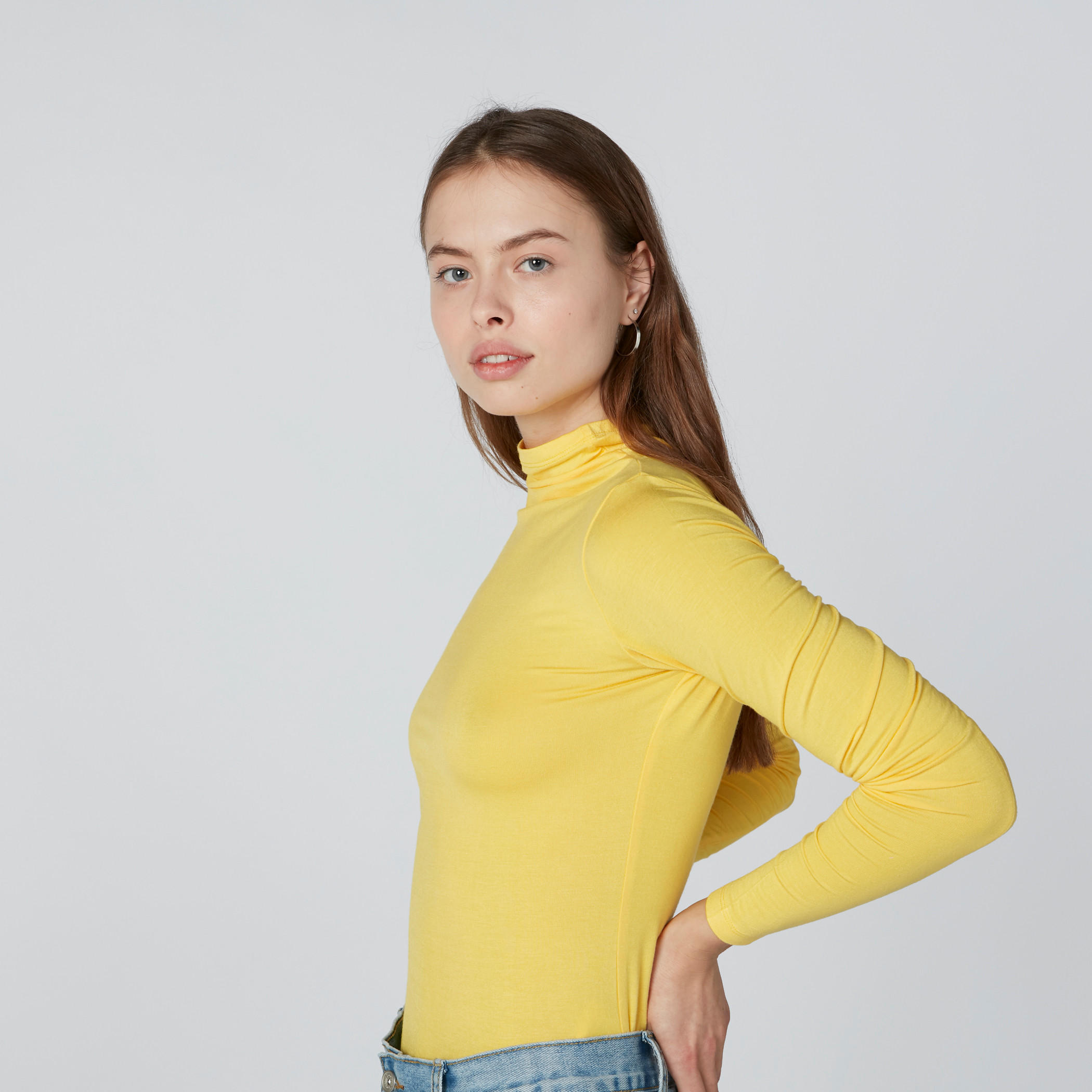 Turtle Neck T-Shirt with Long Sleeves-women-clothing-tshirts-image-4