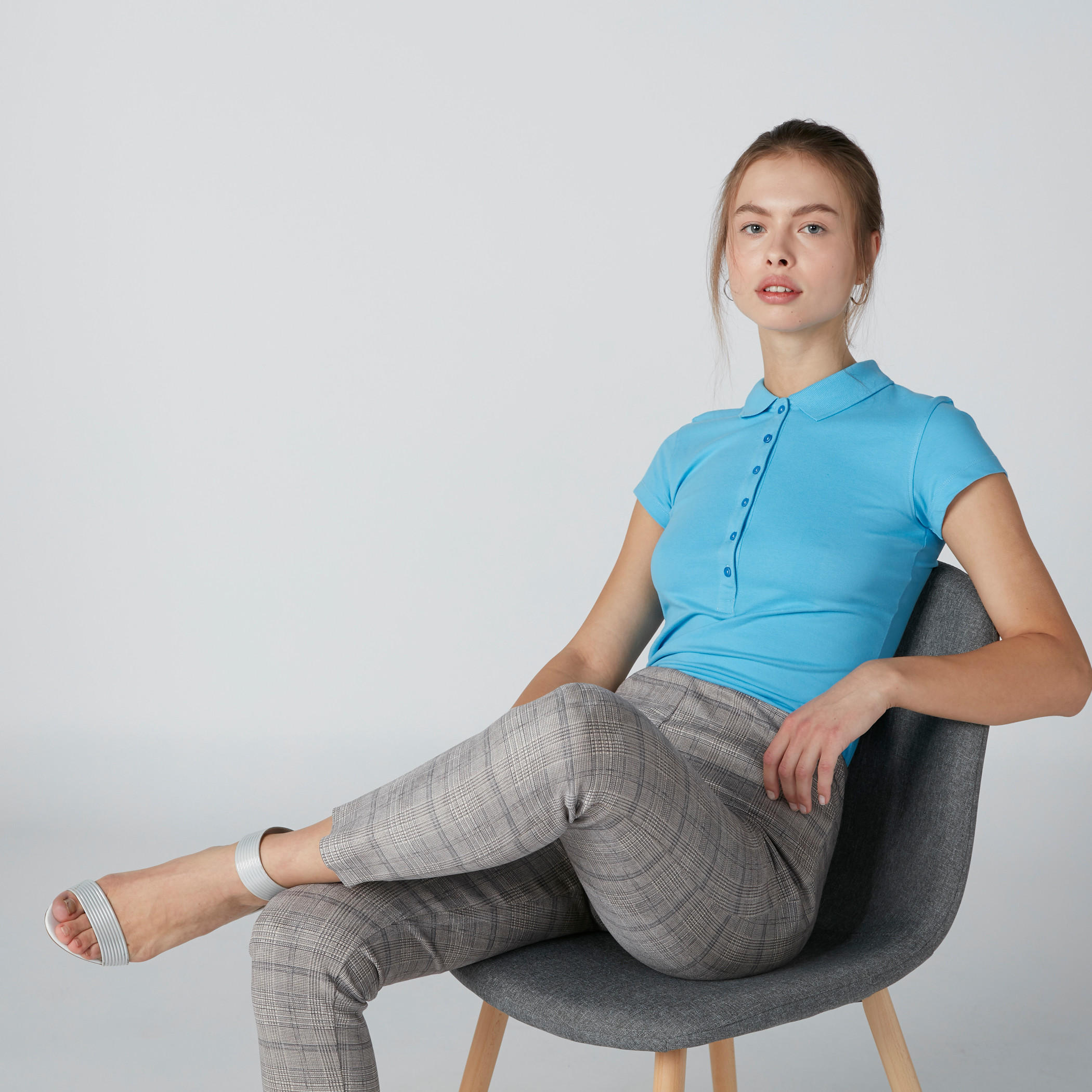 تيشيرت بياقة بولو وأكمام قصيرة-women-clothing-tshirts-image-1