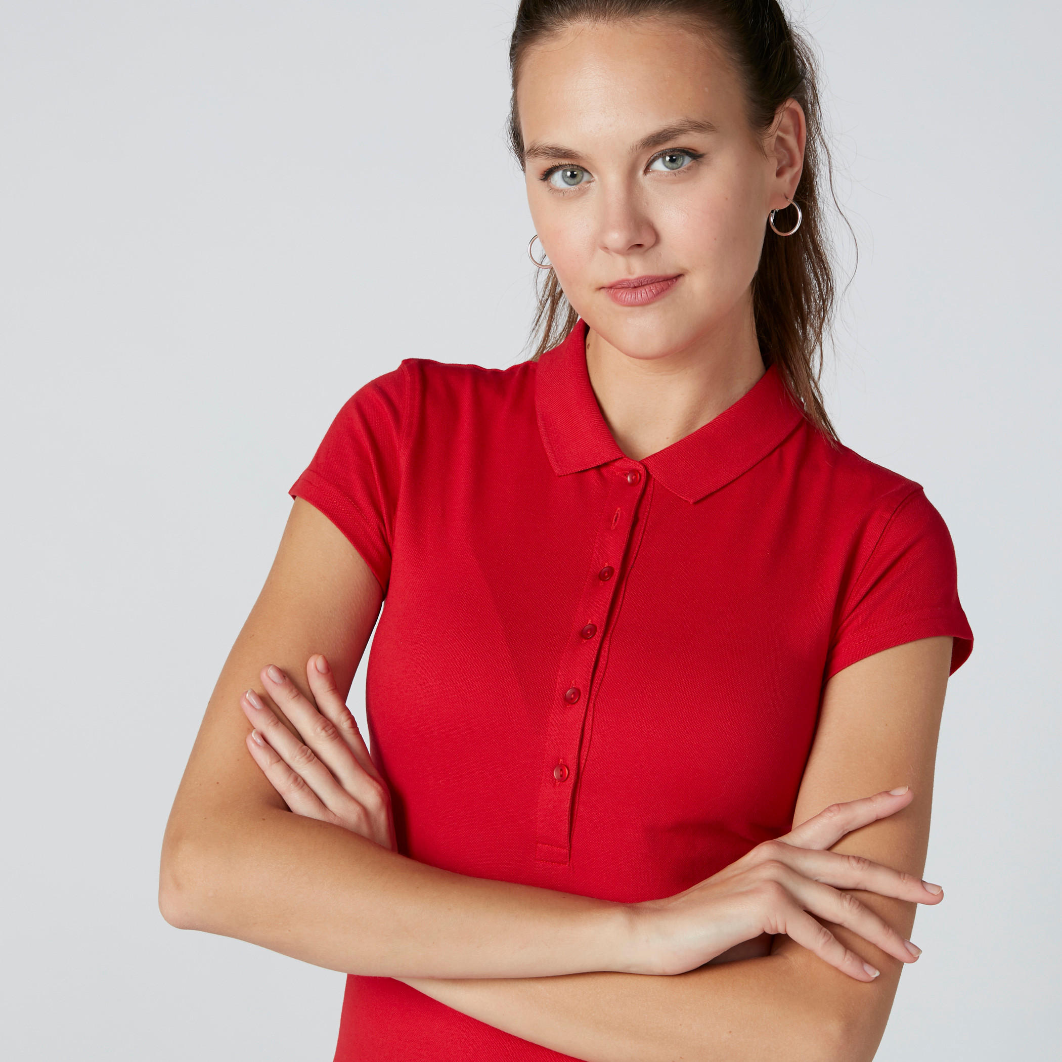 تيشيرت بياقة بولو وأكمام قصيرة-women-clothing-tshirts-image-1
